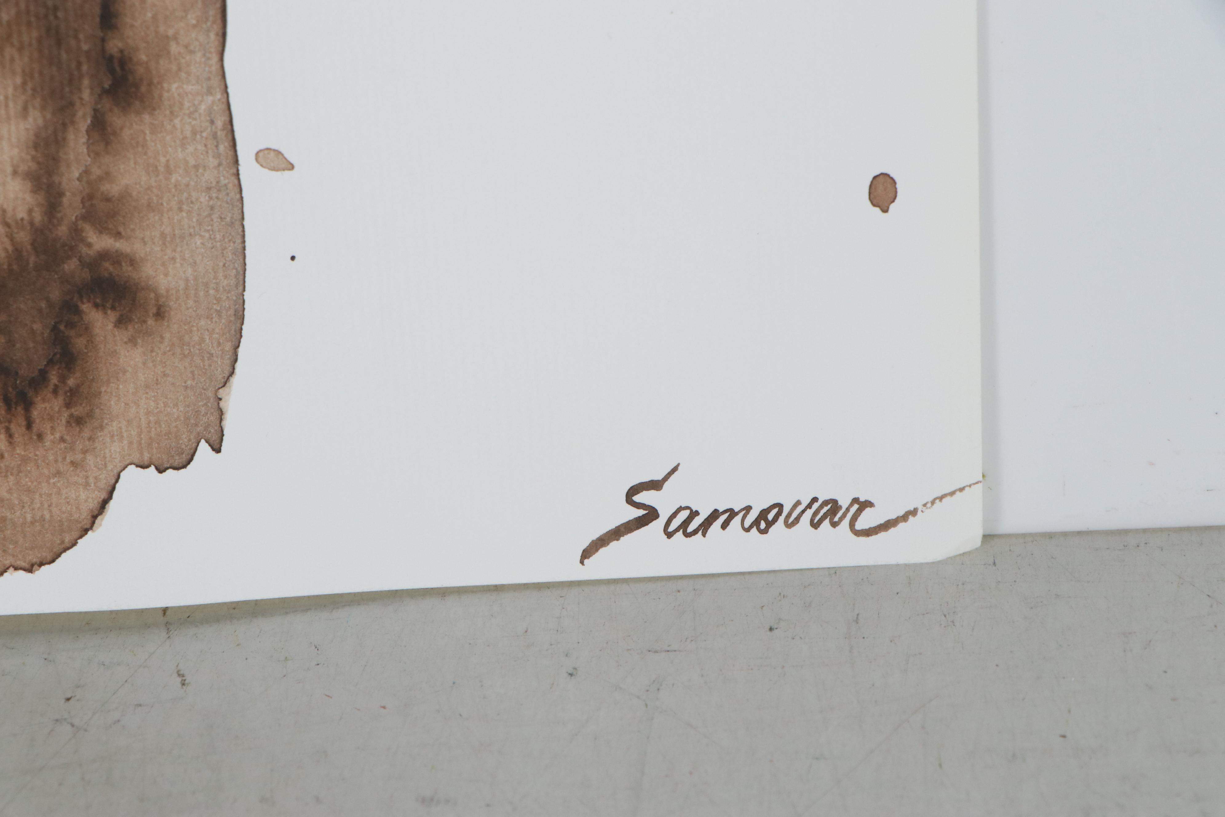 Anastasija Serdnova Watercolor Painting of Female Nude, 2020