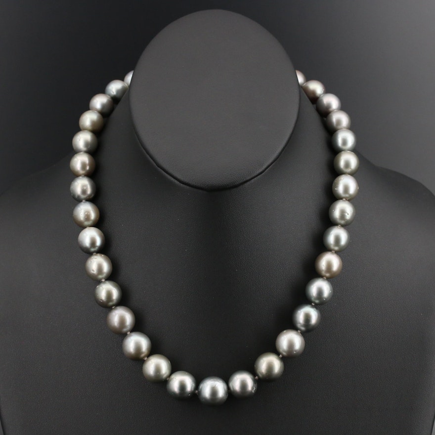 Pearl Necklace with 14K Clasp