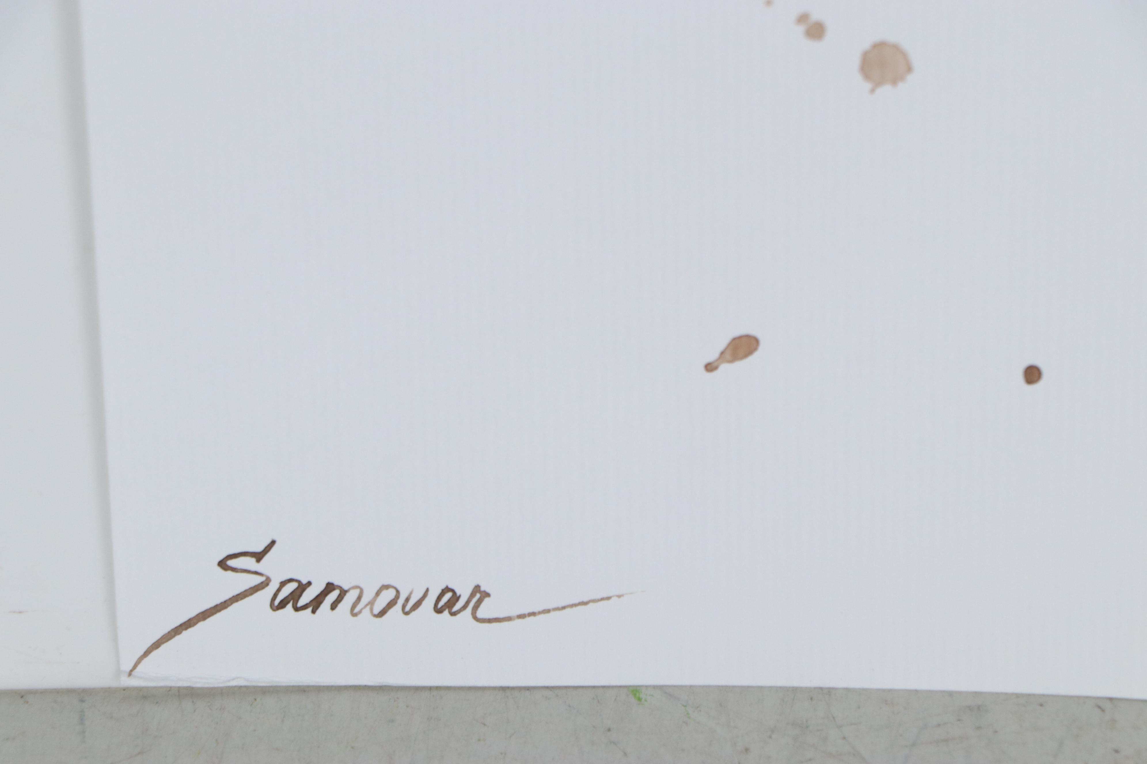 Anastasija Serdnova Watercolor Painting of Female Nude, 2020