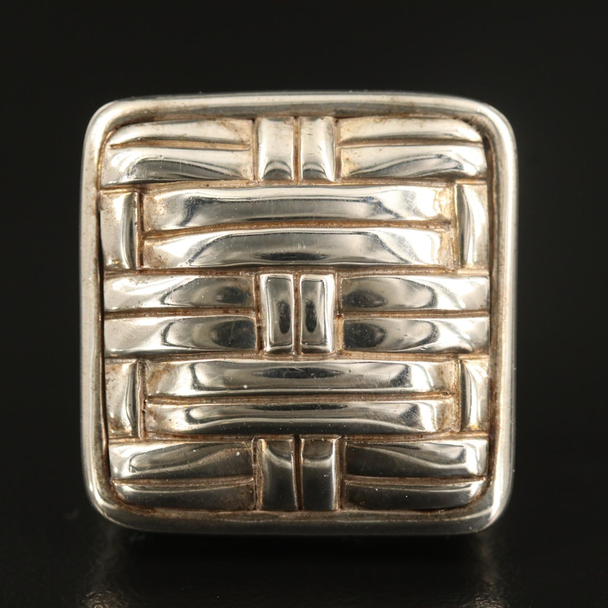 John Hardy "Bedeg" Sterling Woven Ring