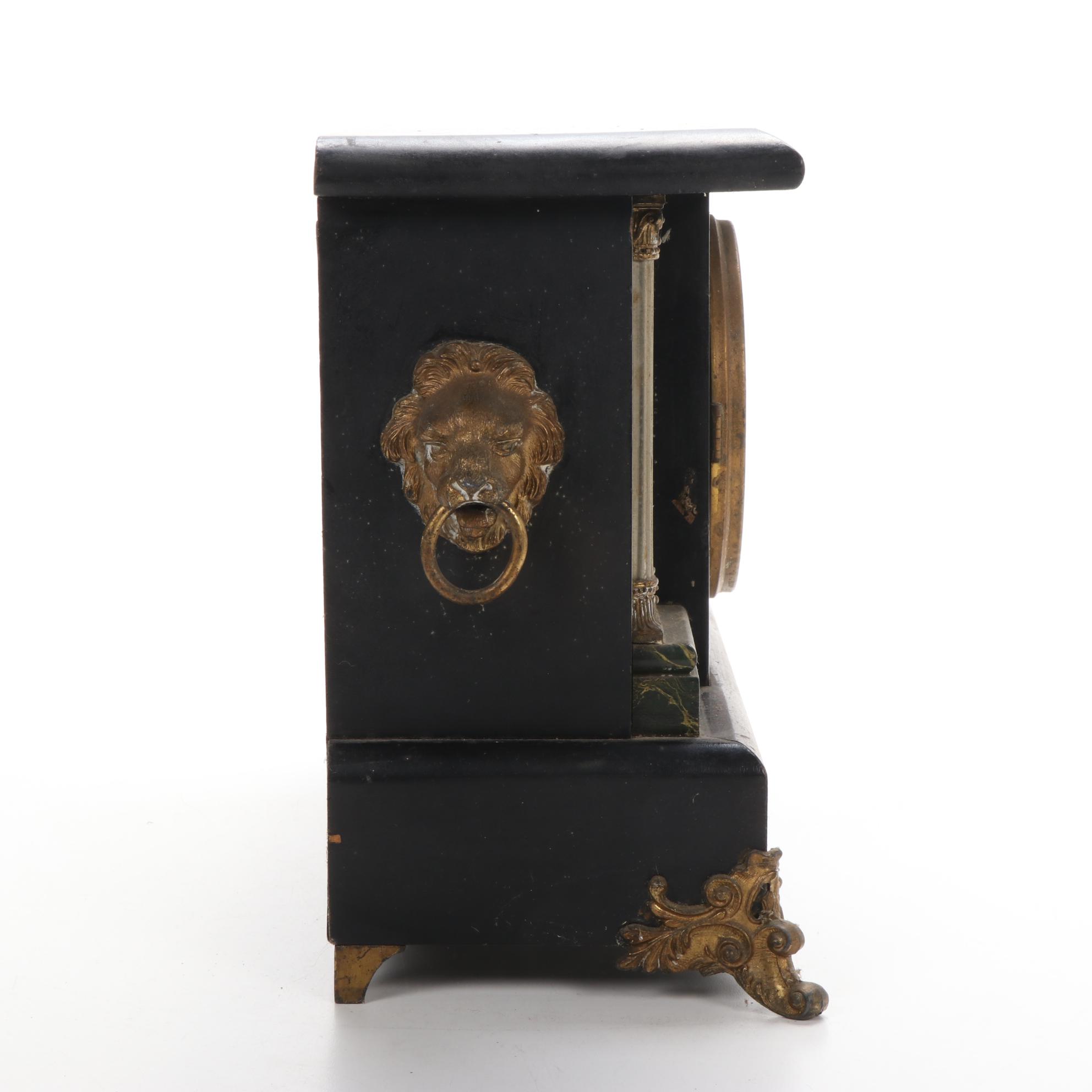 E. Ingraham Adamantine Mantel Clock, Early 20th Century