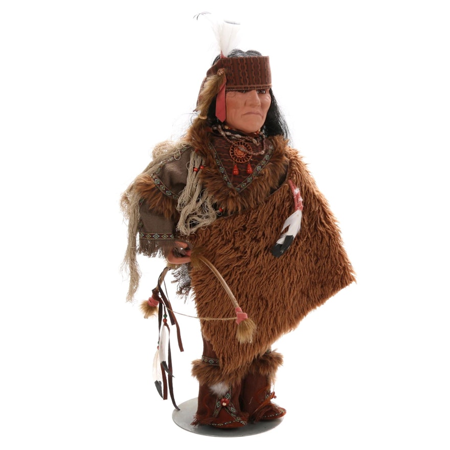 Duek House Porcelain Native American Style Limited Edition Doll