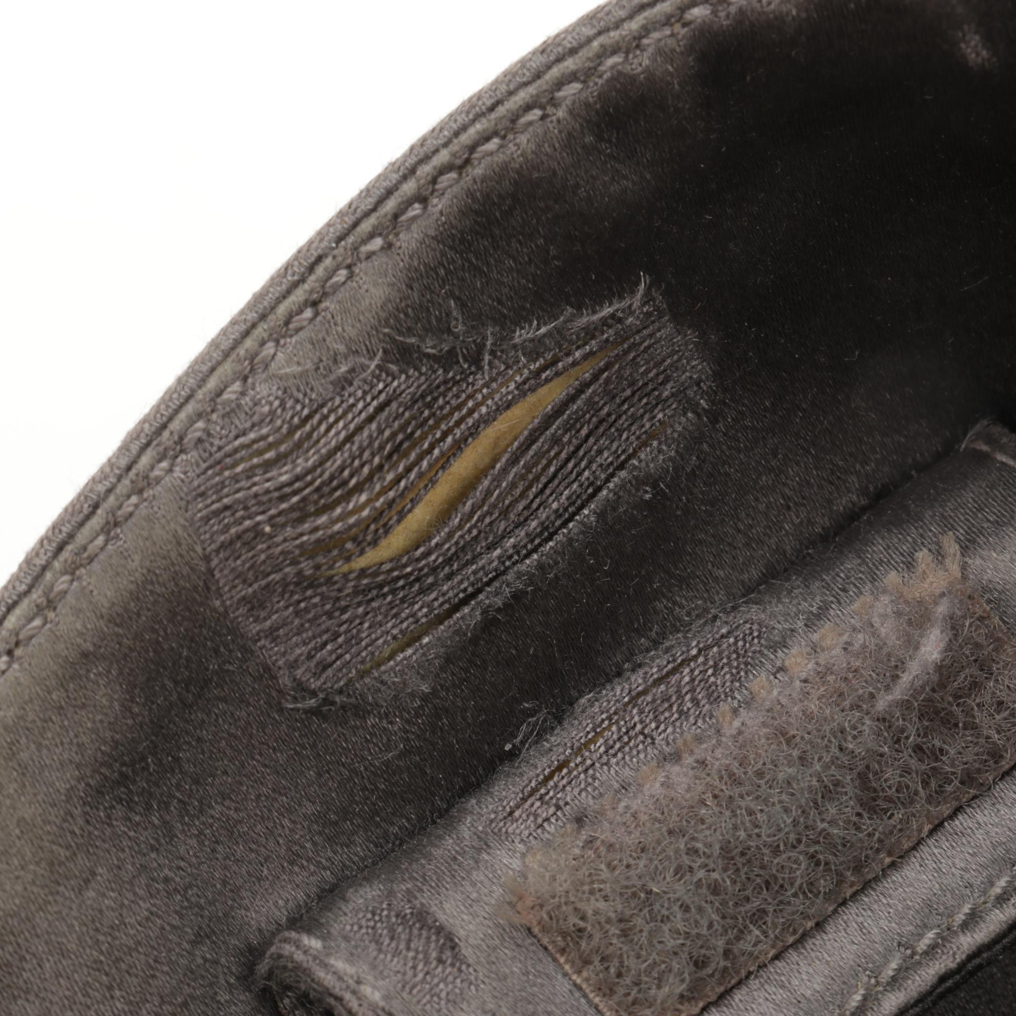 Prada Asymmetrical Shoulder Bag in Grey Satin