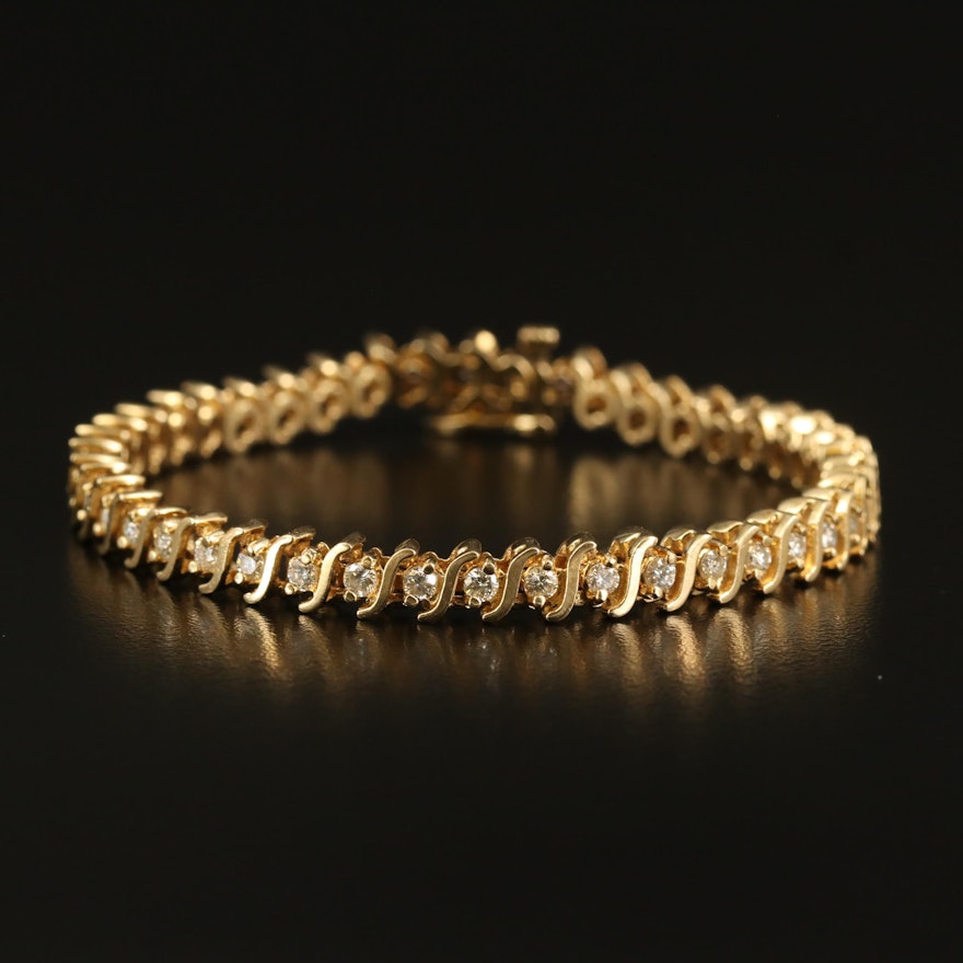 14K 2.45 CTW Diamond Bracelet