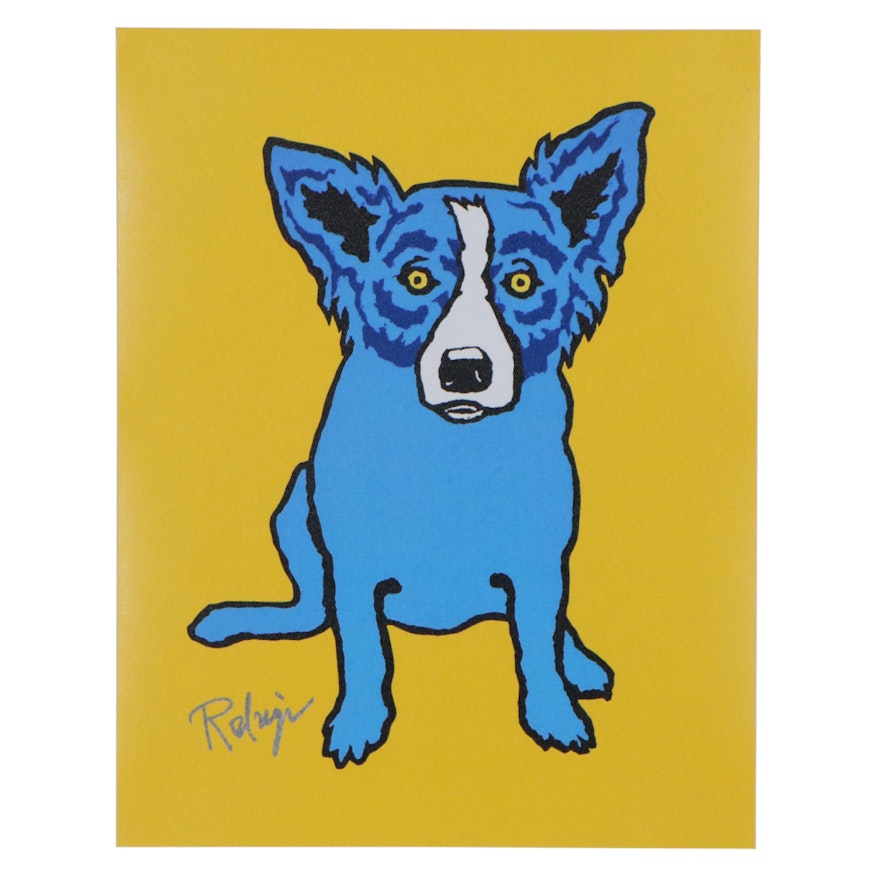 Giclée after George Rodrigue of Blue Dog, 21st Century