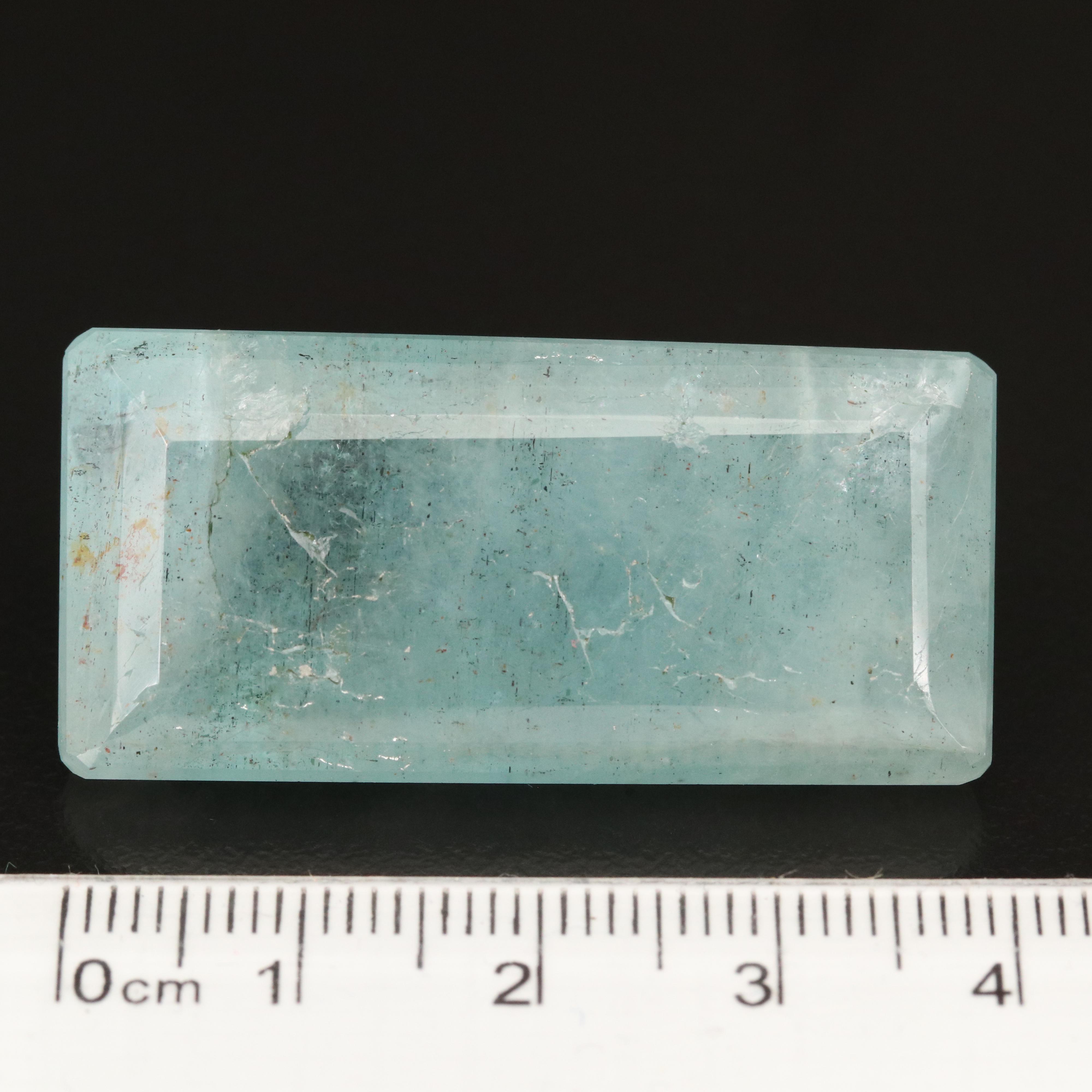 Loose 77.90 CT Rectangular Faceted Beryl