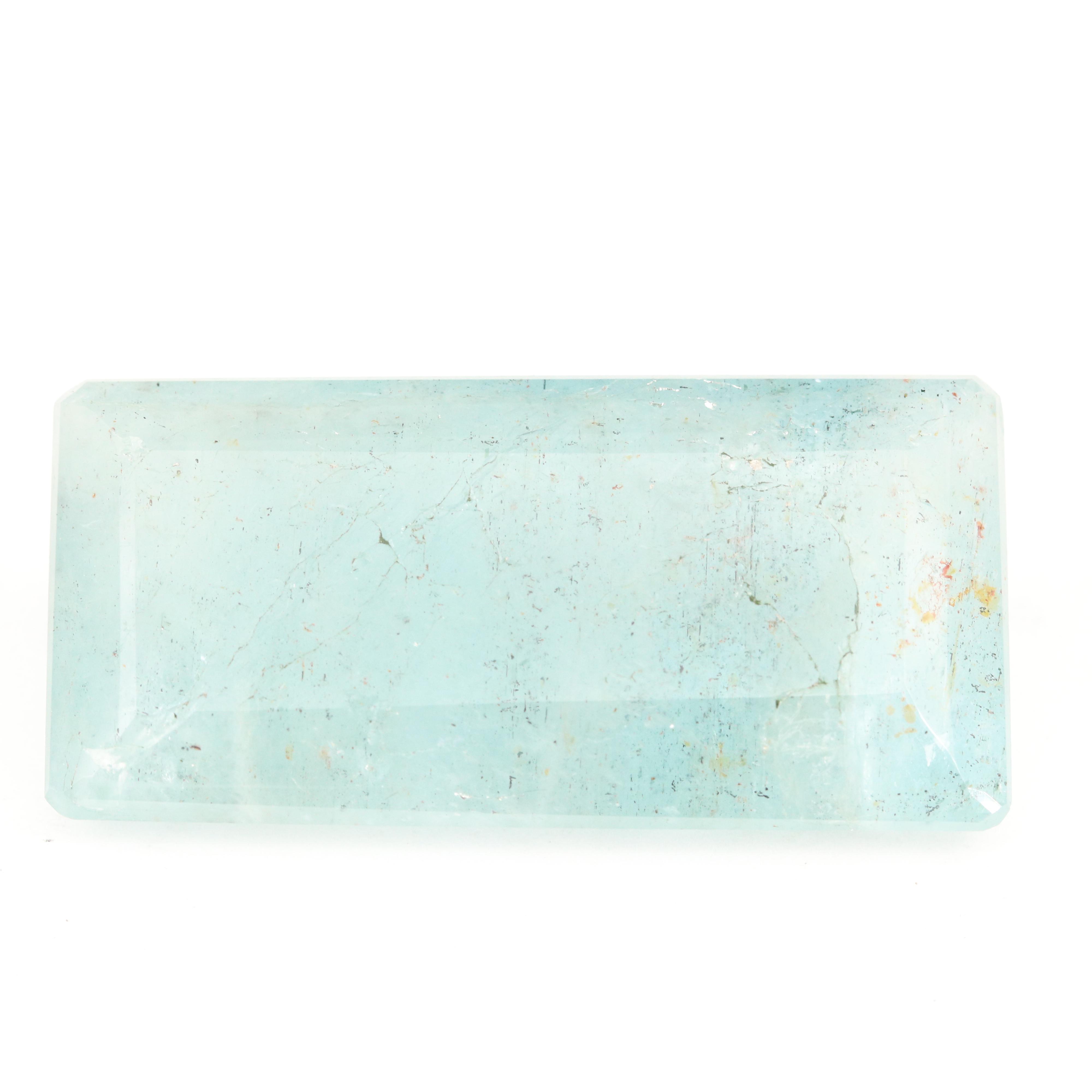 Loose 77.90 CT Rectangular Faceted Beryl