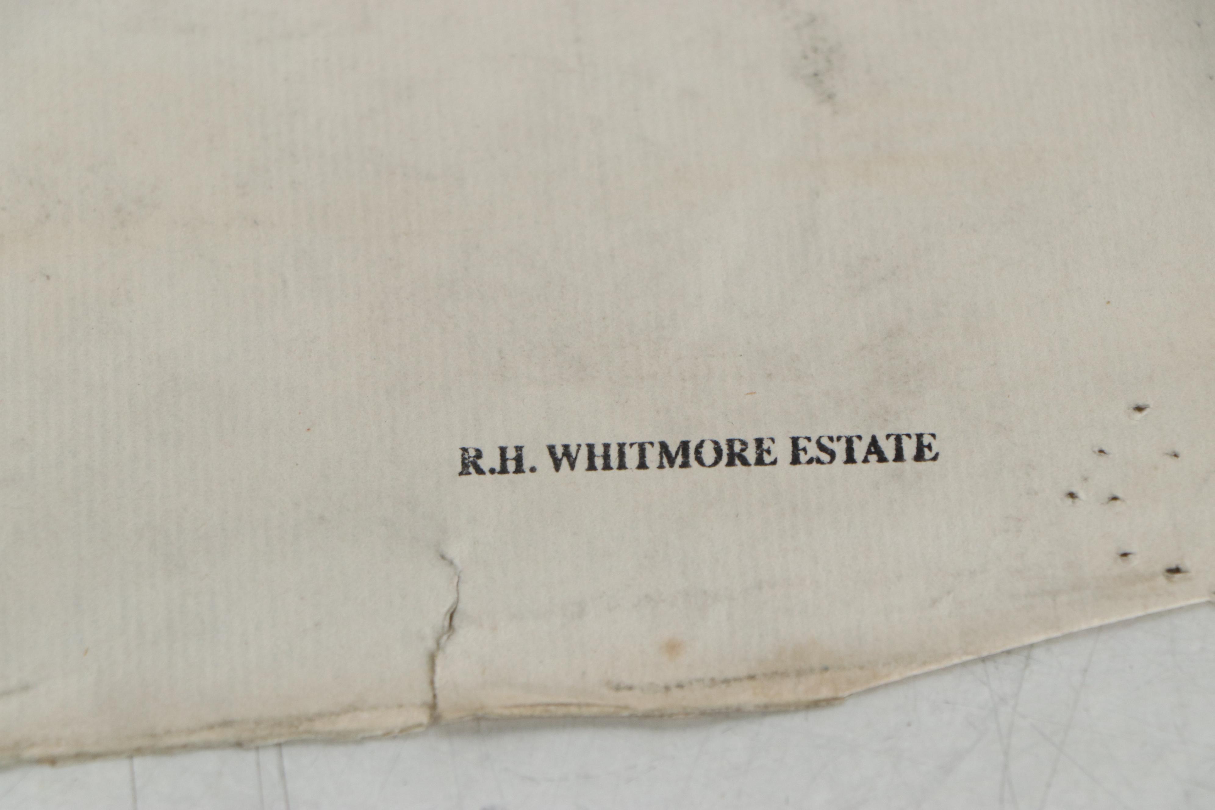 Robert Whitmore Abstract Figural Charcoal Drawing, Early-Mid 20th Century