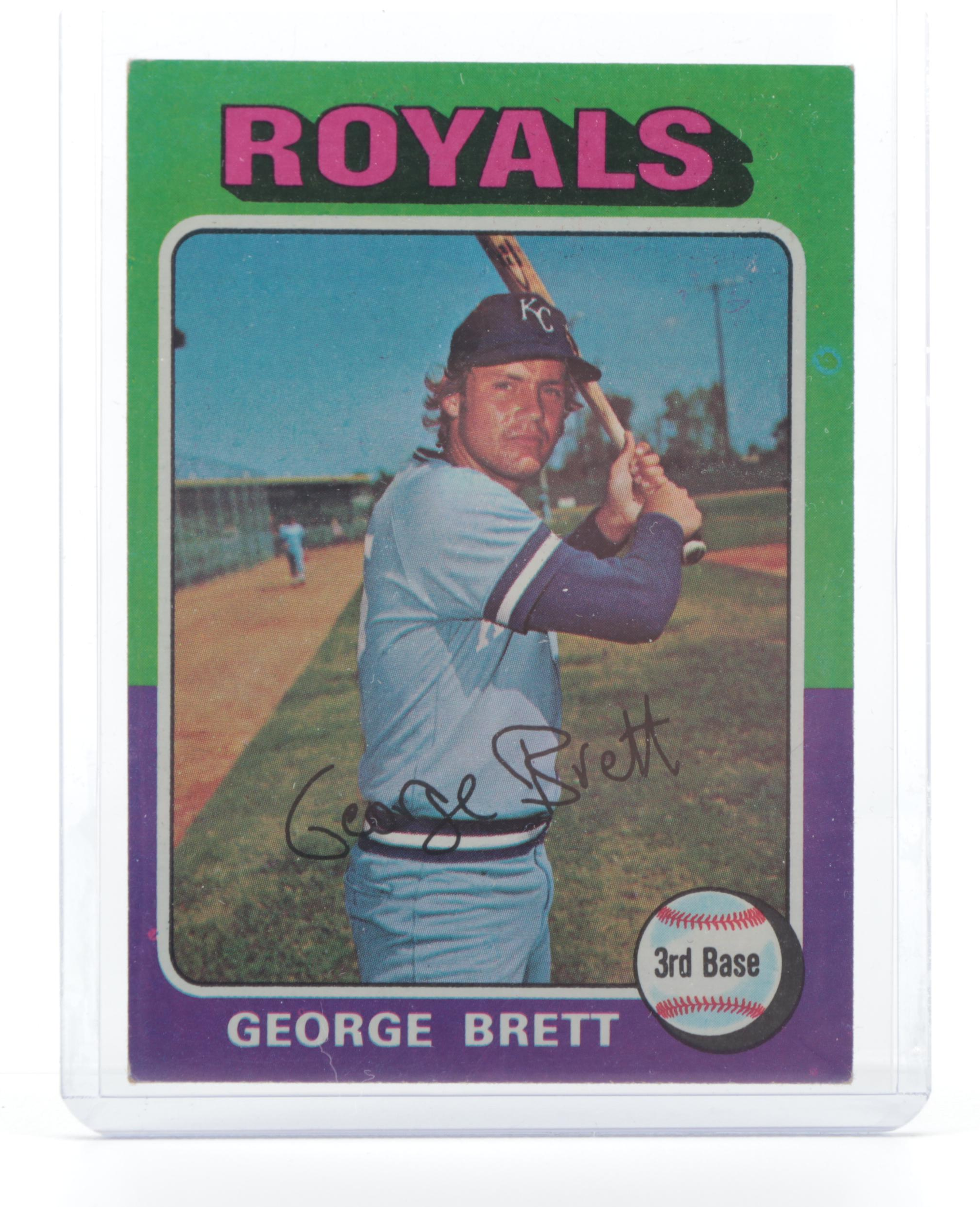 1975 Topps George Brett and Robin Yount Rookie Baseball Cards