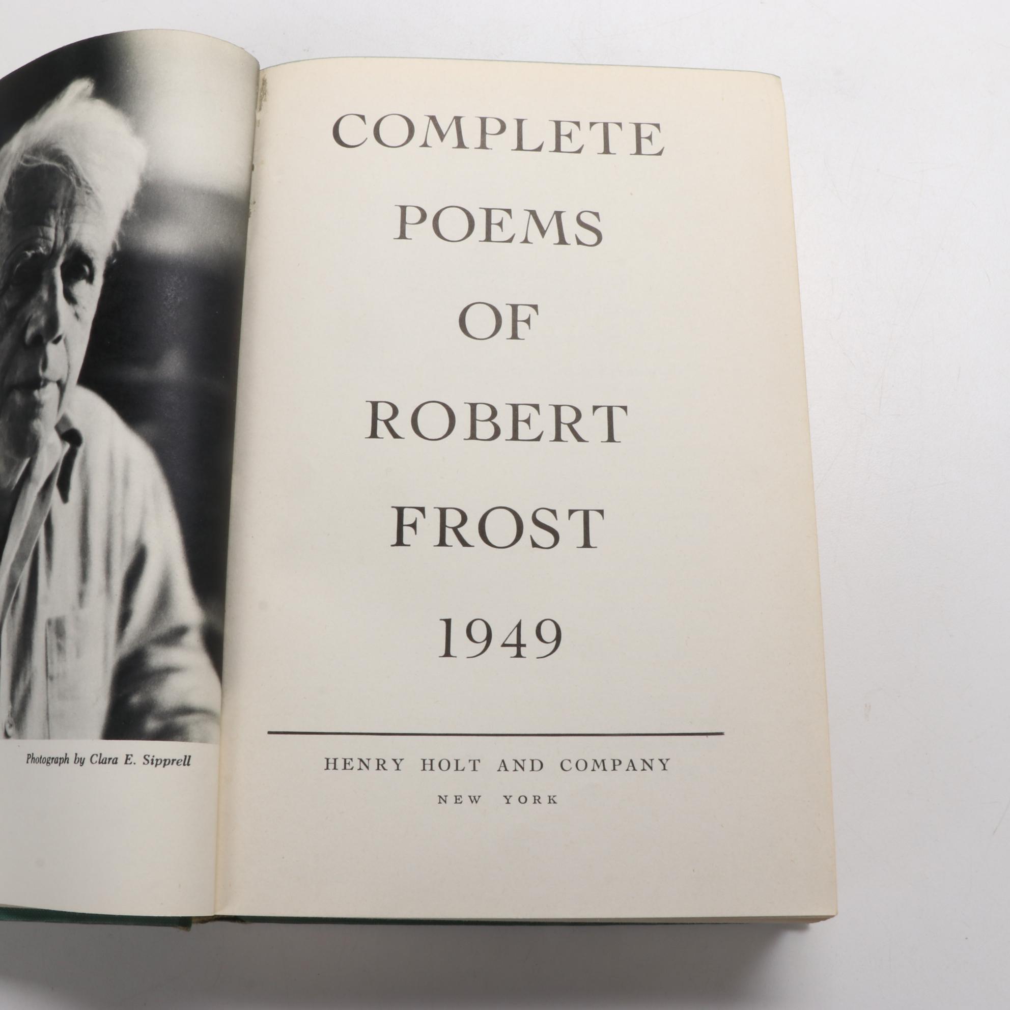 "Complete Poems of Robert Frost" with Illustrated Books of Poetry, 1940s