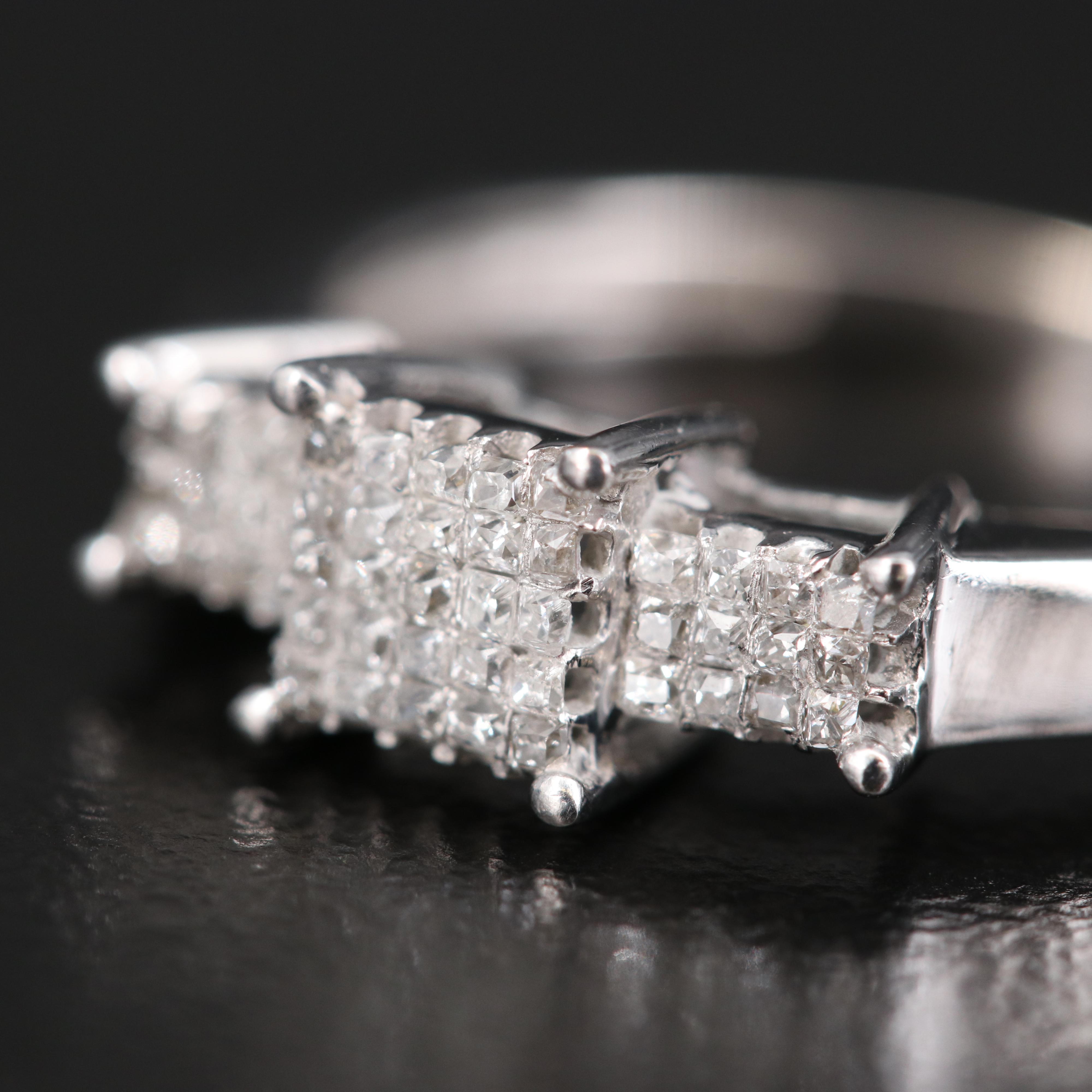 10K Diamond Cluster Ring