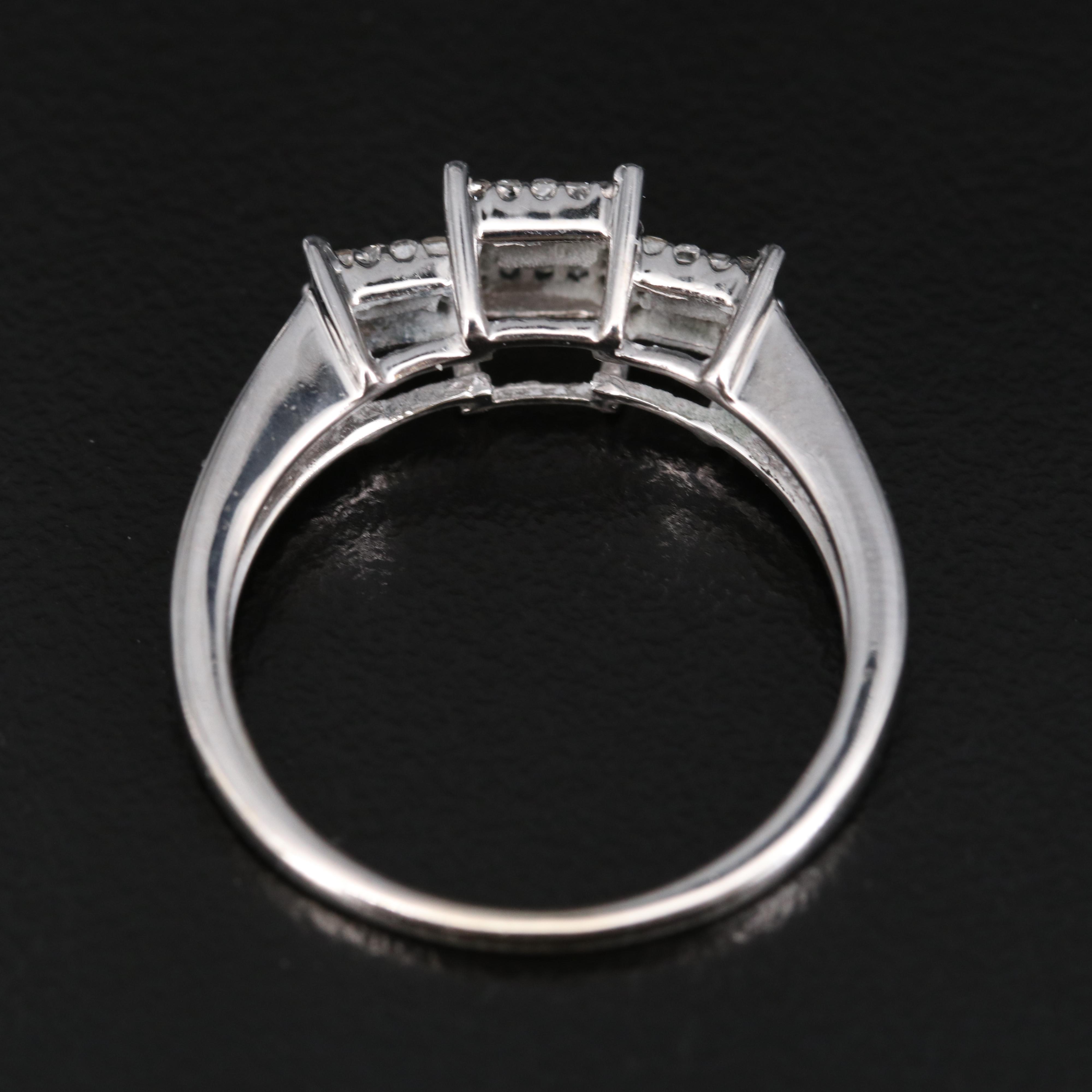 10K Diamond Cluster Ring