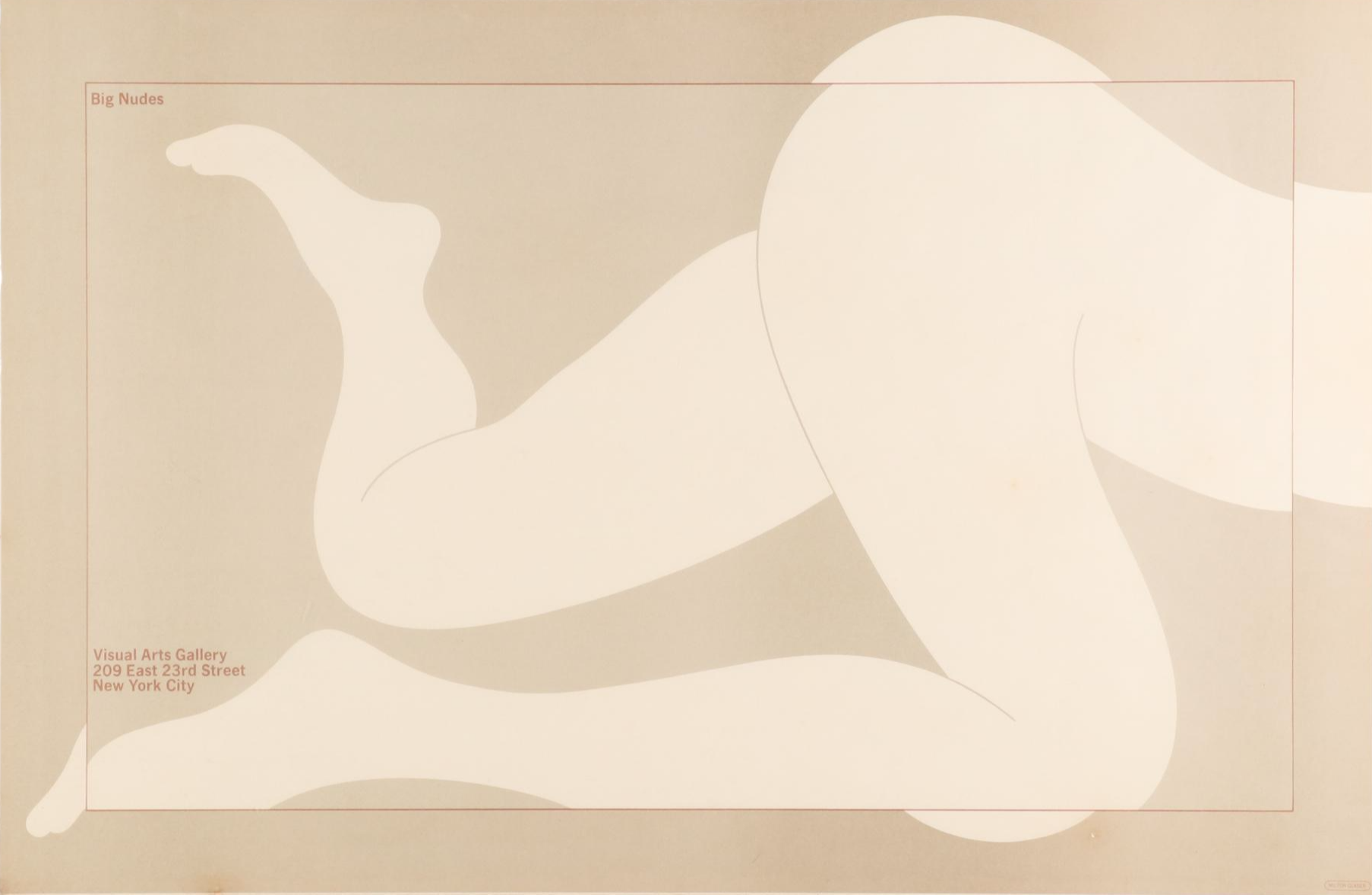 Color Lithograph Poster after Milton Glaser "Big Nudes"