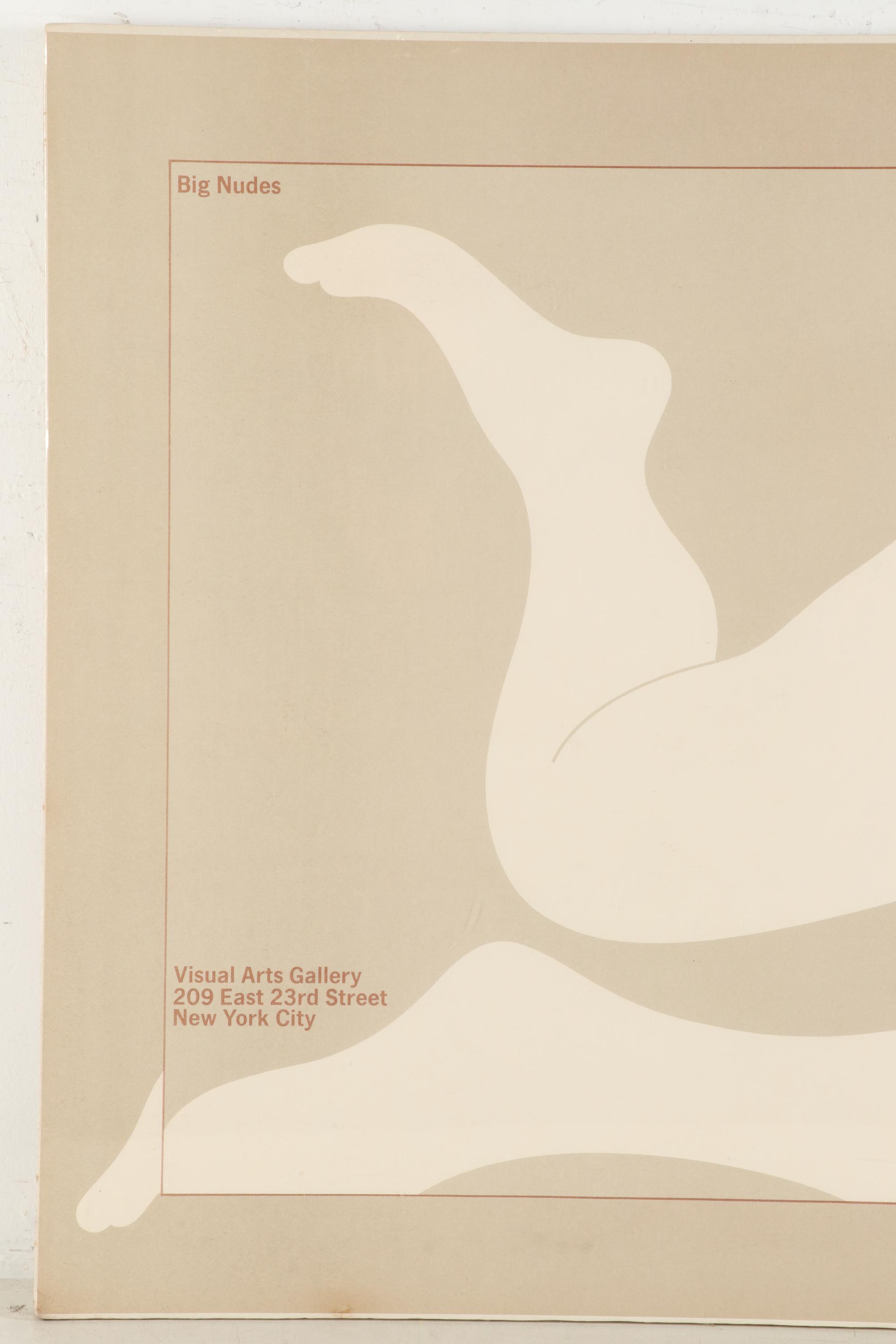 Color Lithograph Poster after Milton Glaser "Big Nudes"