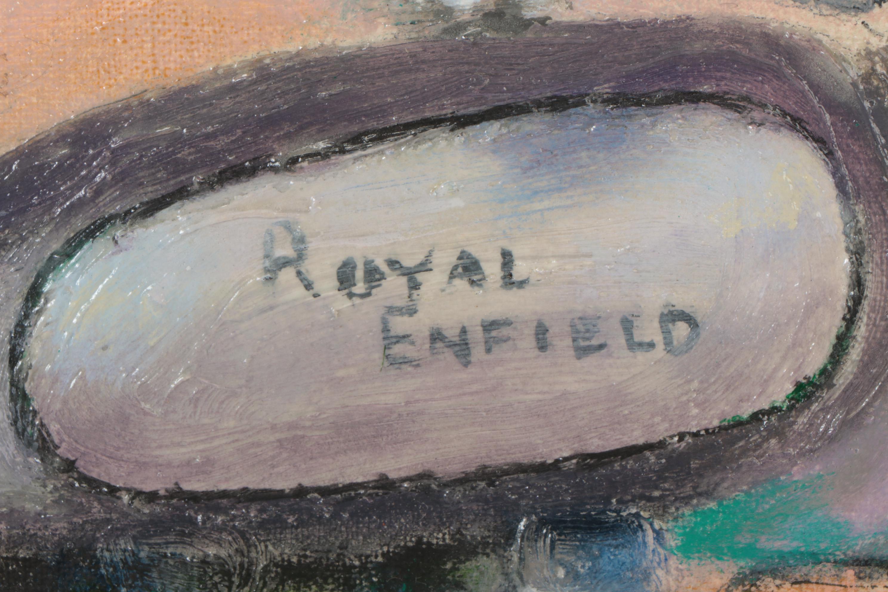 Ned Stern Acrylic Painting "Royal Enfield," 2007