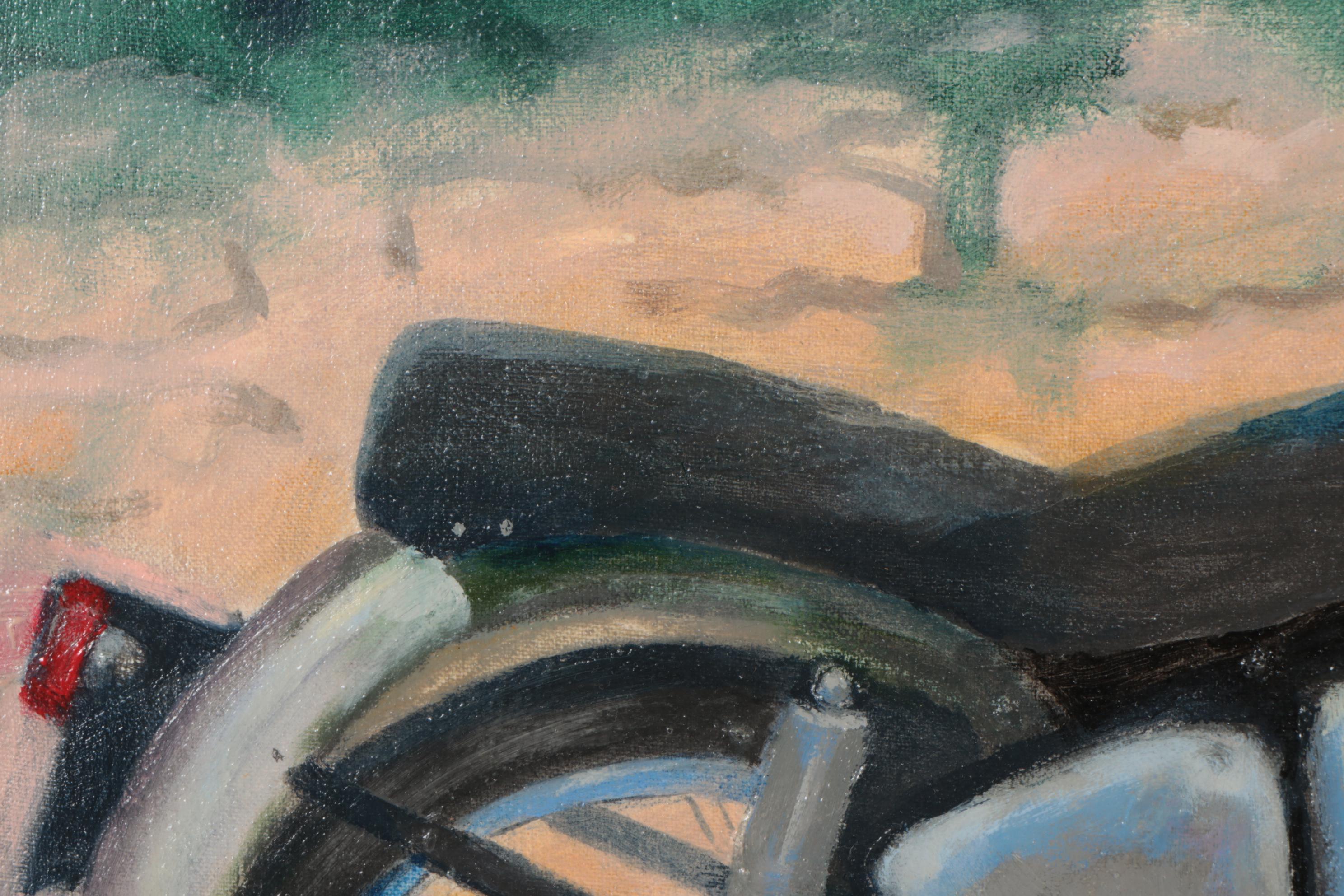 Ned Stern Acrylic Painting "Royal Enfield," 2007
