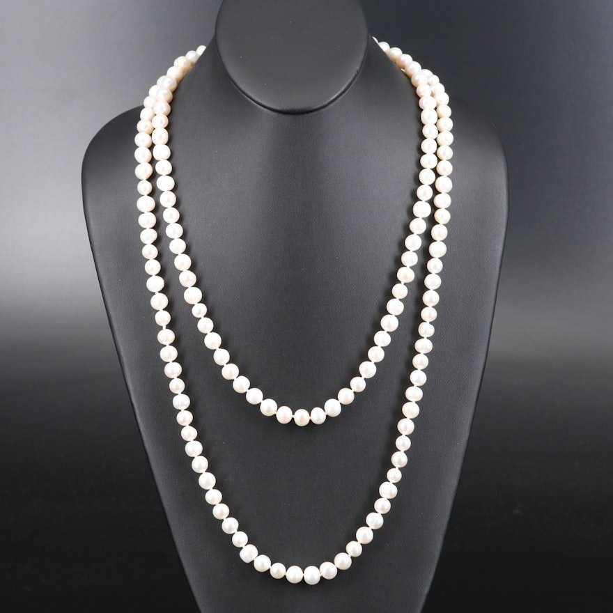 Endless Rope Length Pearl Strand