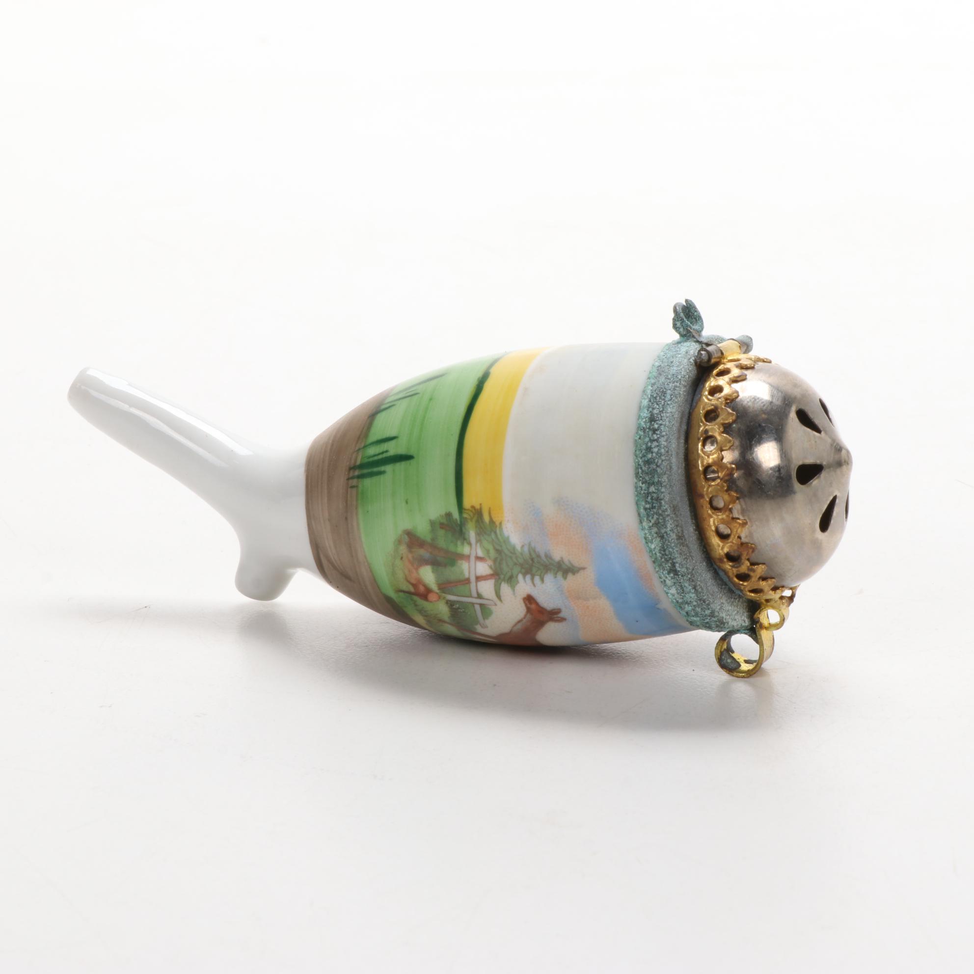 German Ulmer Porcelain Smoking Tobacco Pipe Parts