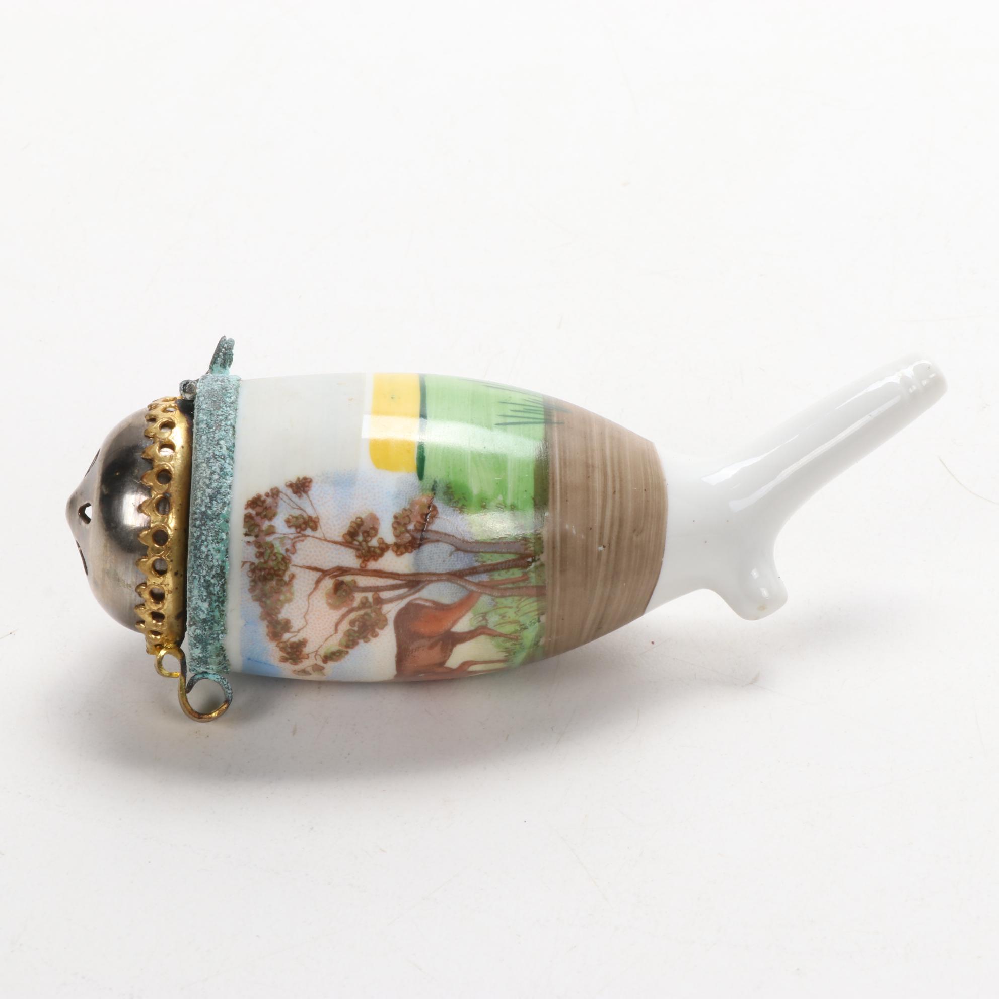 German Ulmer Porcelain Smoking Tobacco Pipe Parts