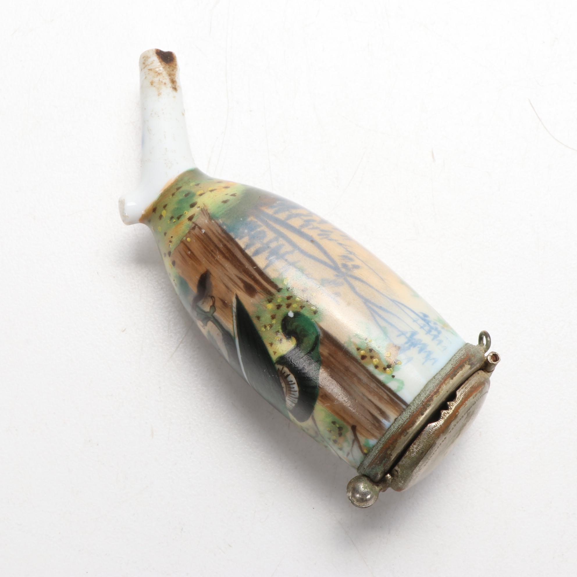 German Ulmer Porcelain Smoking Tobacco Pipe Parts