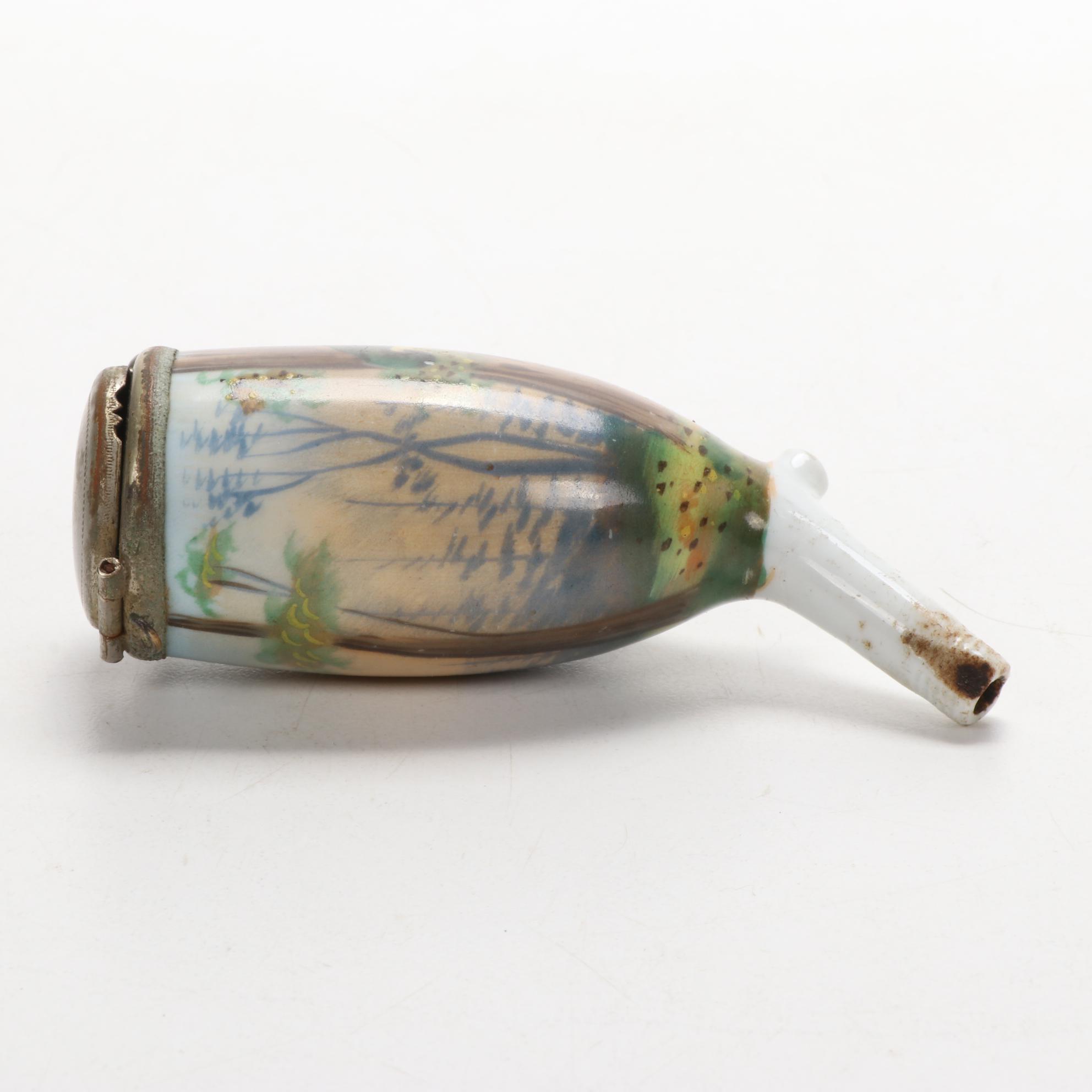 German Ulmer Porcelain Smoking Tobacco Pipe Parts