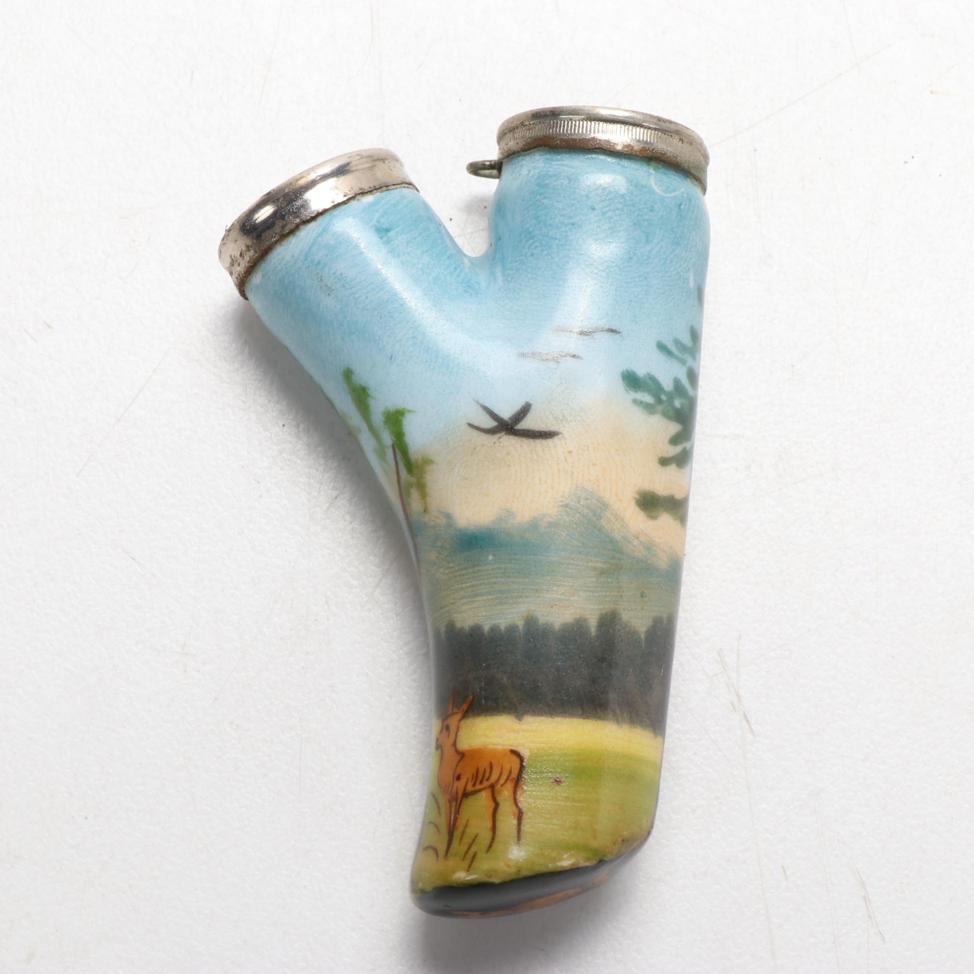 German Ulmer Porcelain Smoking Tobacco Pipe Parts