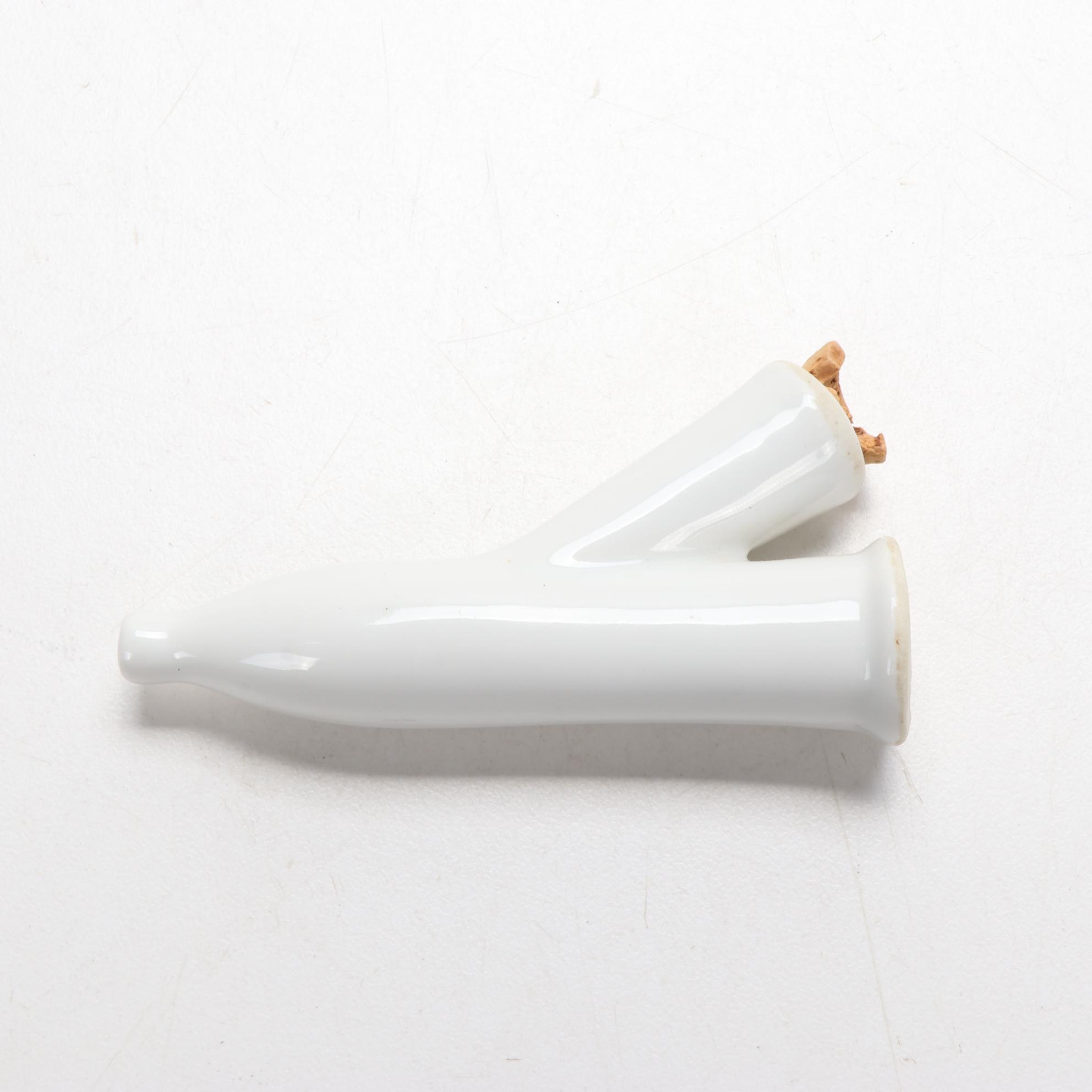 German Ulmer Porcelain Smoking Tobacco Pipe Parts