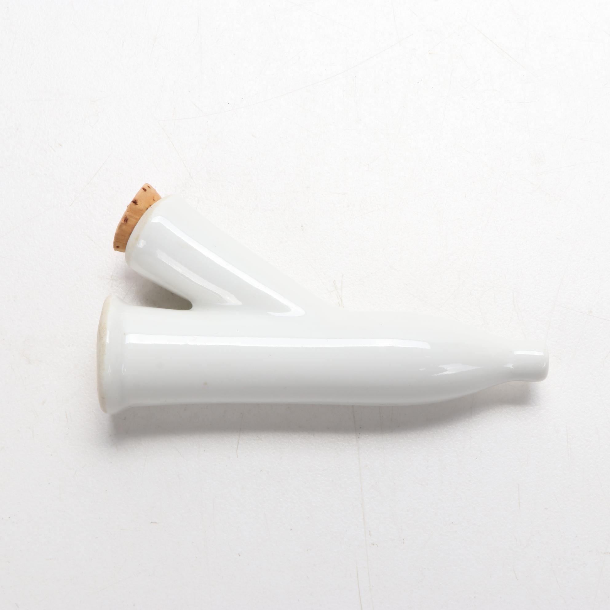 German Ulmer Porcelain Smoking Tobacco Pipe Parts