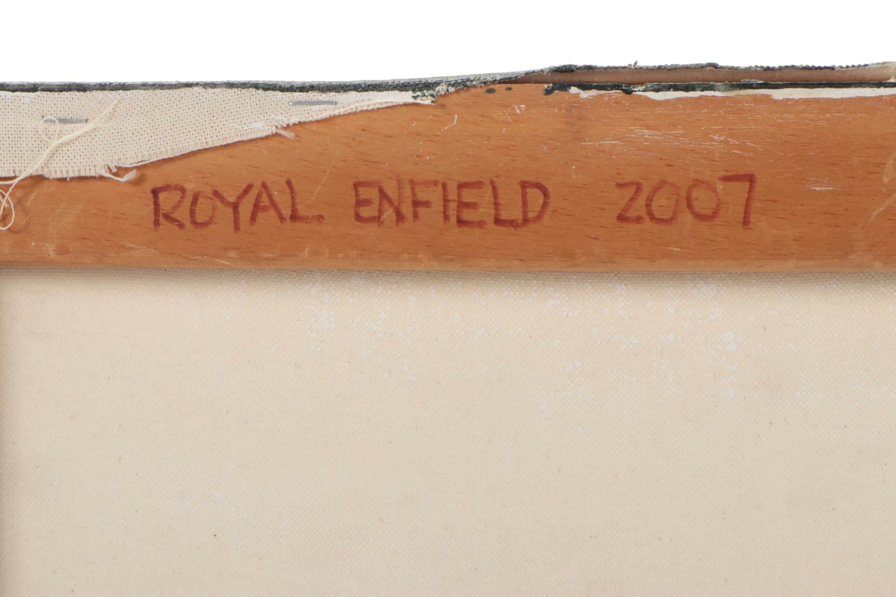 Ned Stern Acrylic Painting "Royal Enfield," 2007