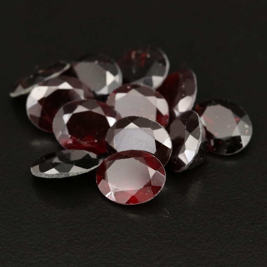 Loose 49.91 CTW Oval Faceted Garnets