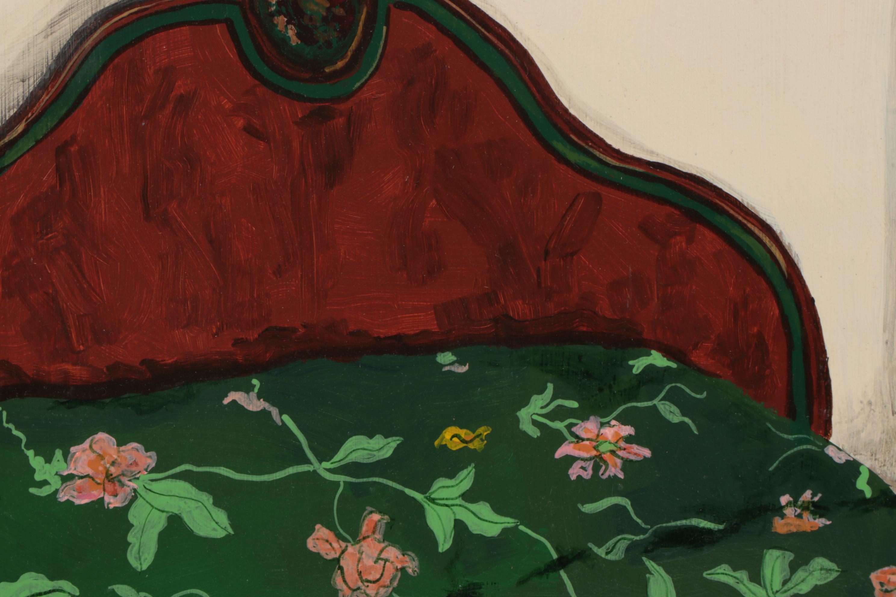 Ned Stern Abstract Acrylic Painting "Bedroom Corner," 1985