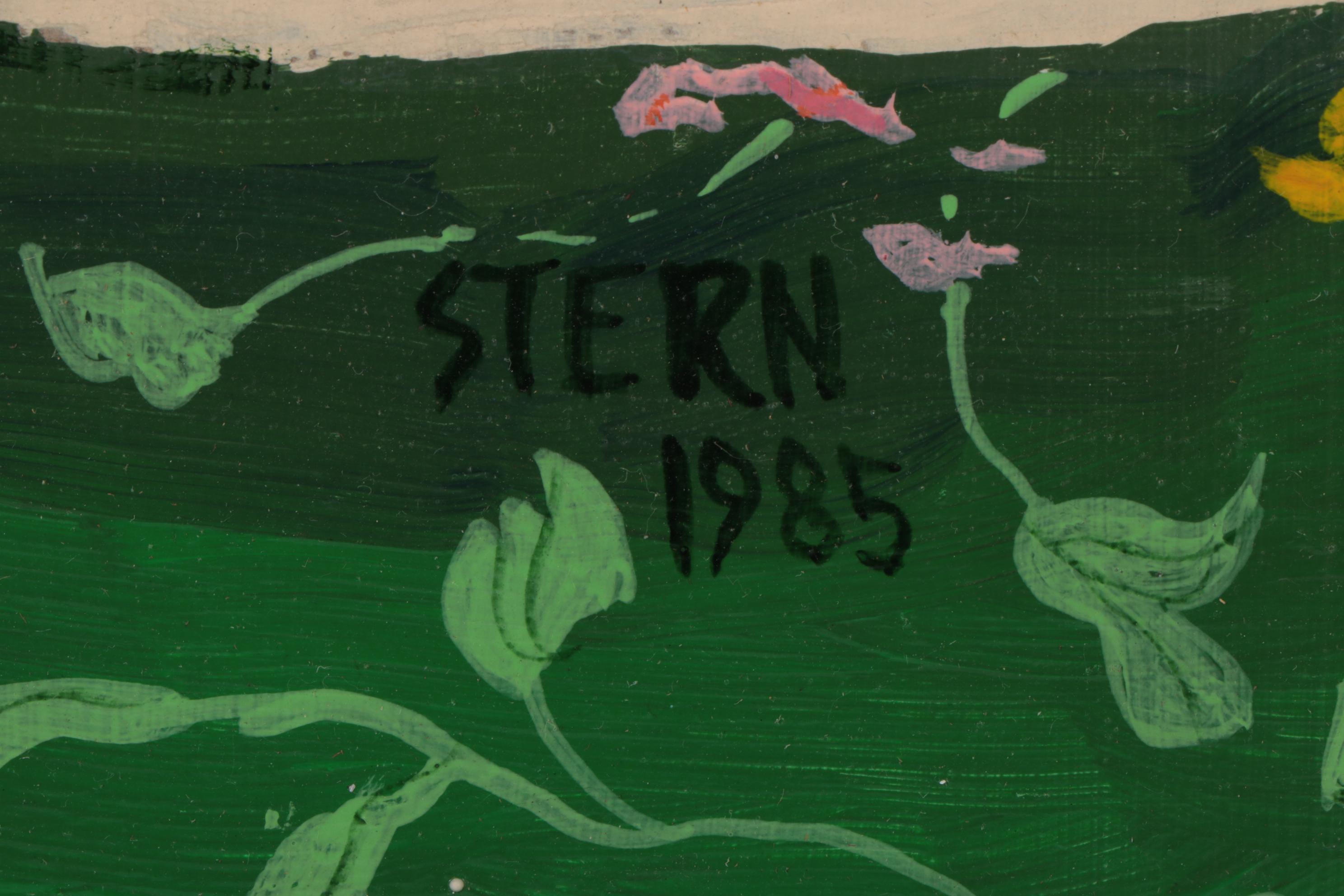 Ned Stern Abstract Acrylic Painting "Bedroom Corner," 1985