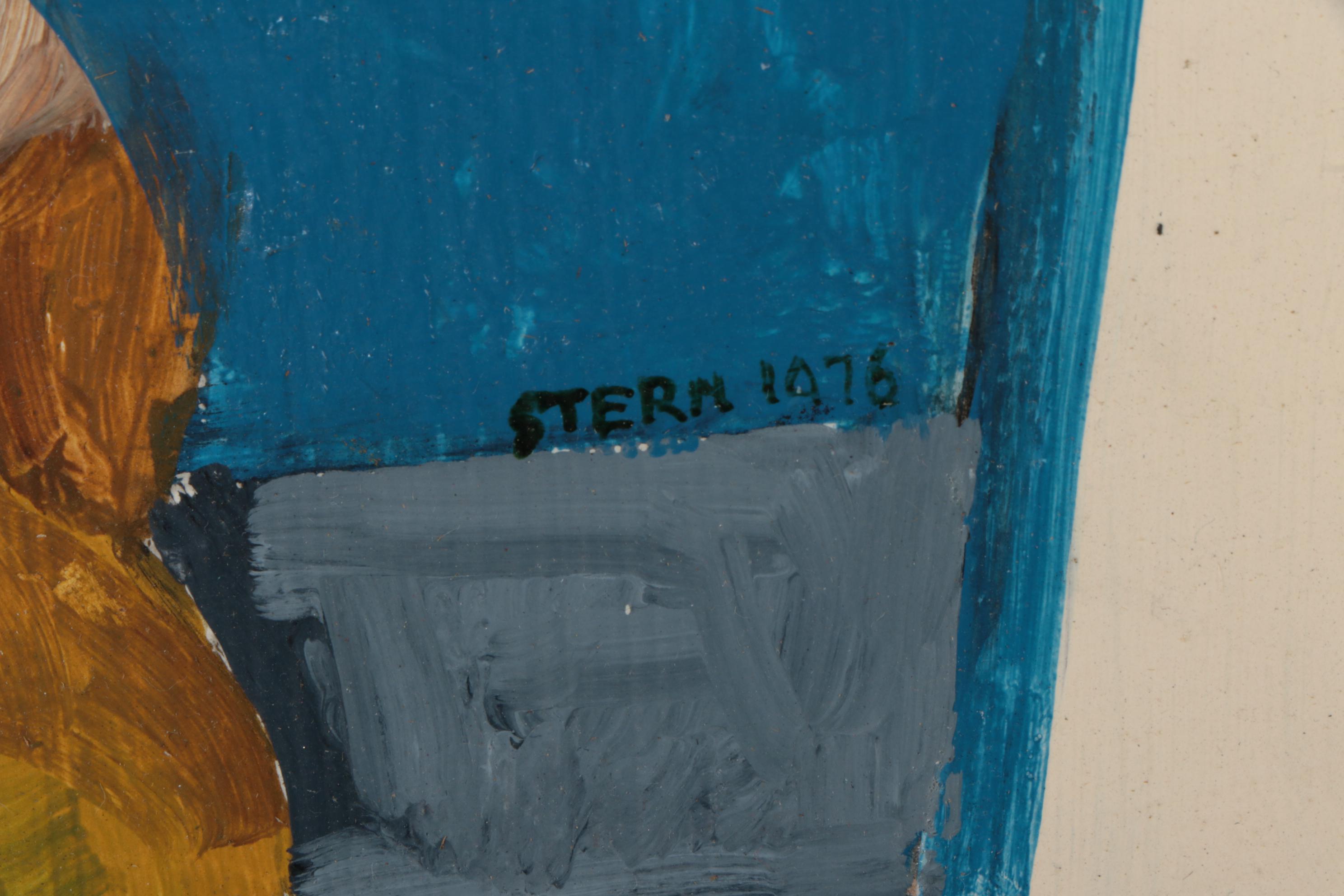 Ned Stern Abstract Acrylic Painting "Bedroom Corner," 1985