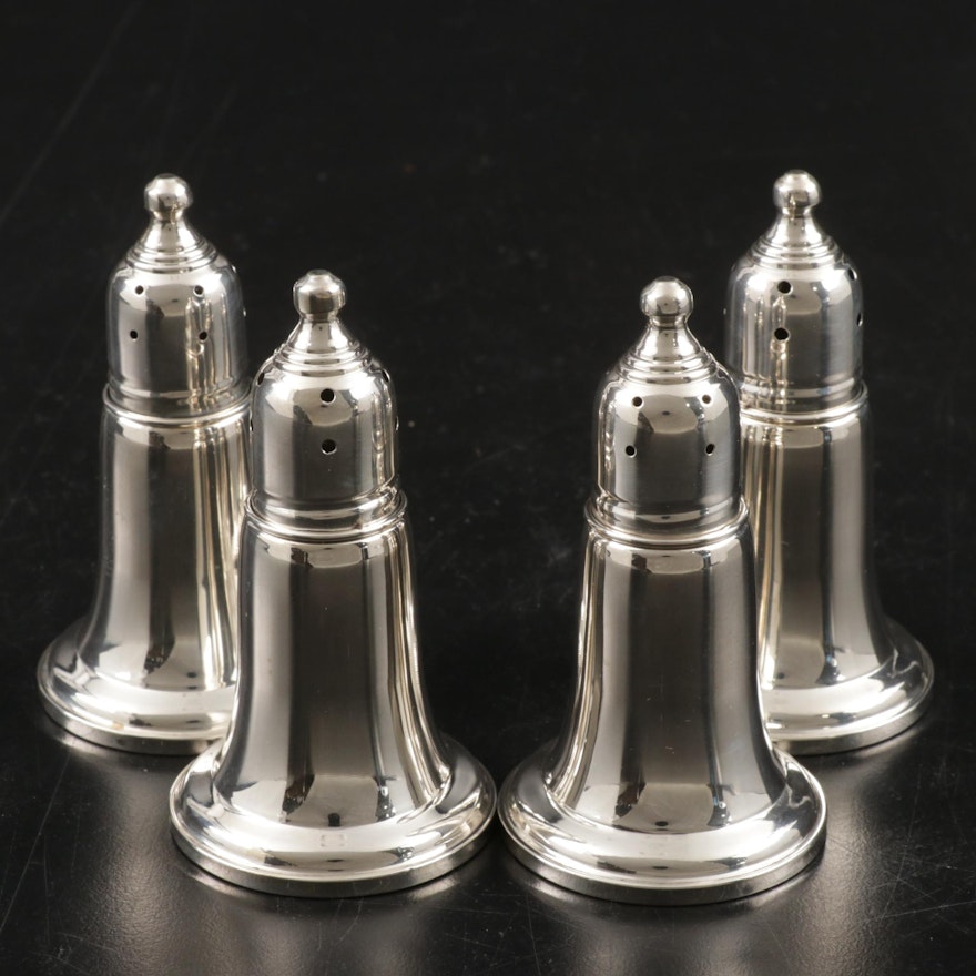 Empire Silver Co. Sterling Silver Salt and Pepper Shakers, Mid-Late 20th Century
