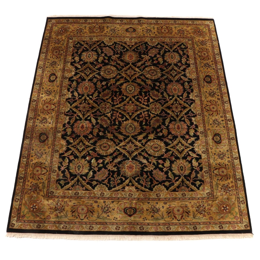 8' x 10'6 Hand-Knotted Indian Mahal Wool Area Rug