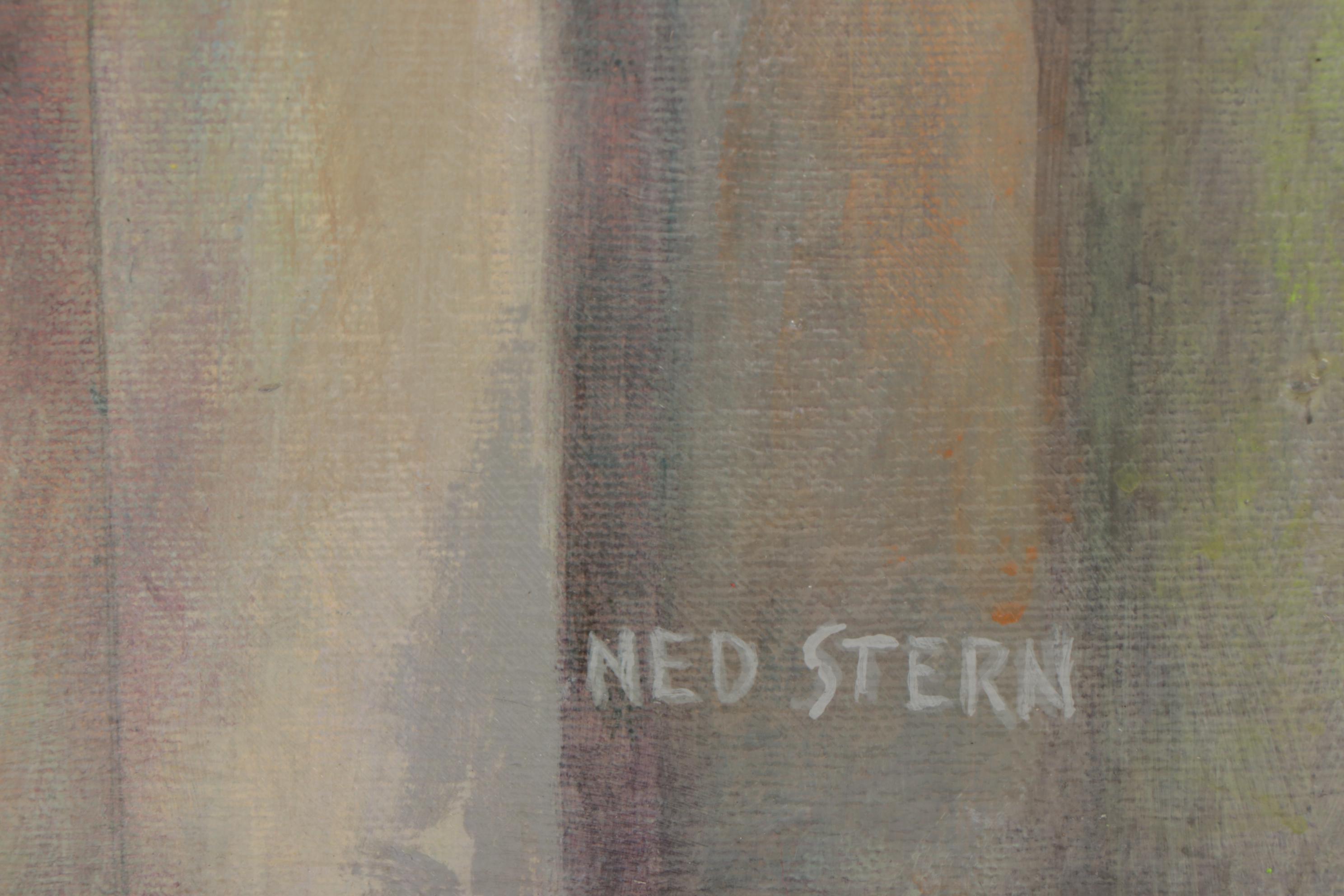 Ned Stern Acrylic Painting "Maggie's Chandelier," Late 20th Century