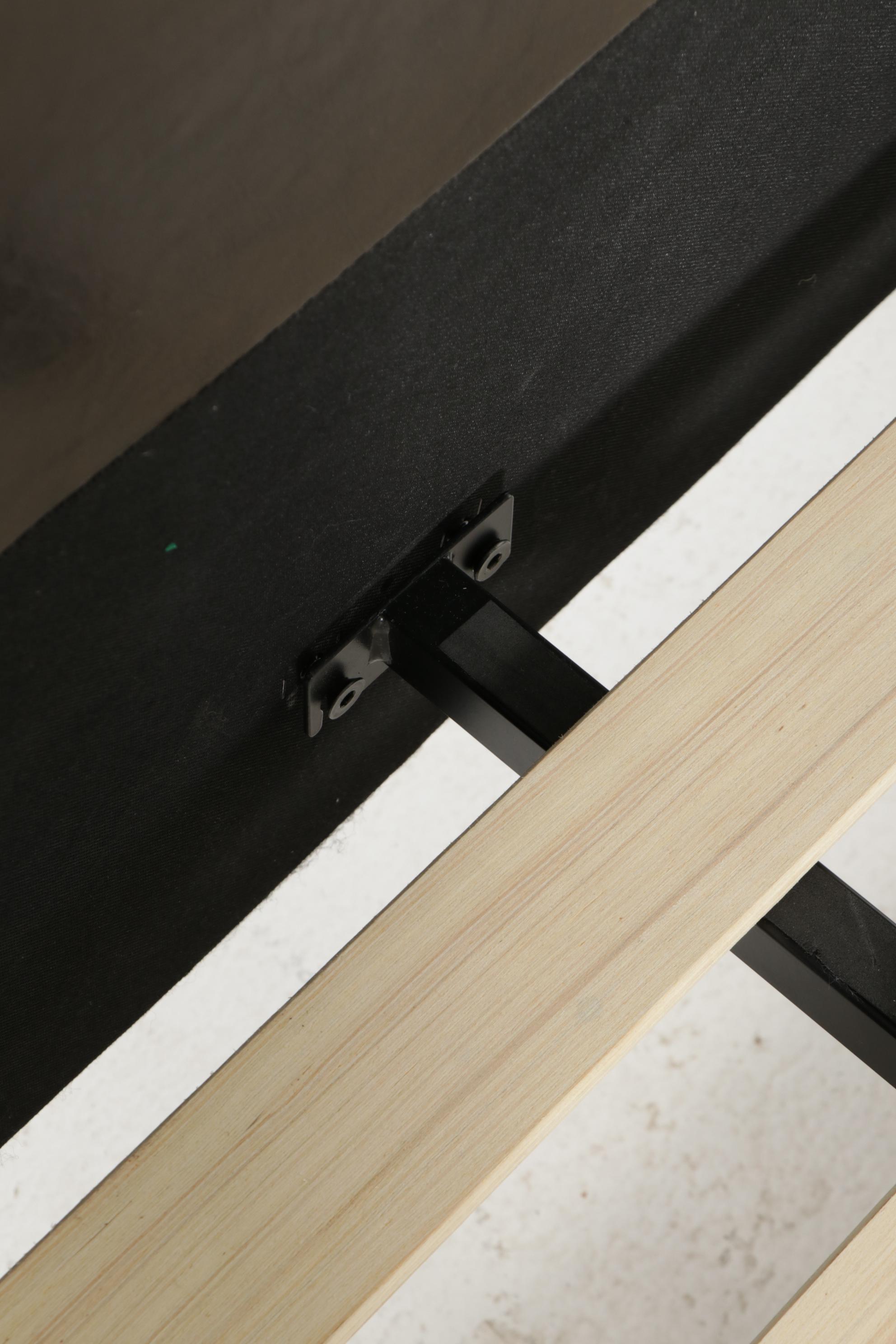 Zinus Folding Twin Bed with Padded Headboard