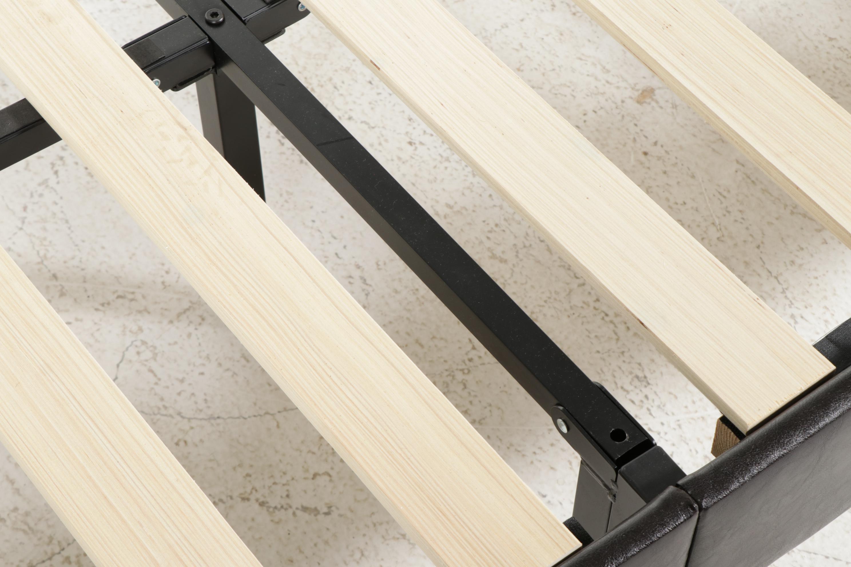 Zinus Folding Twin Bed with Padded Headboard