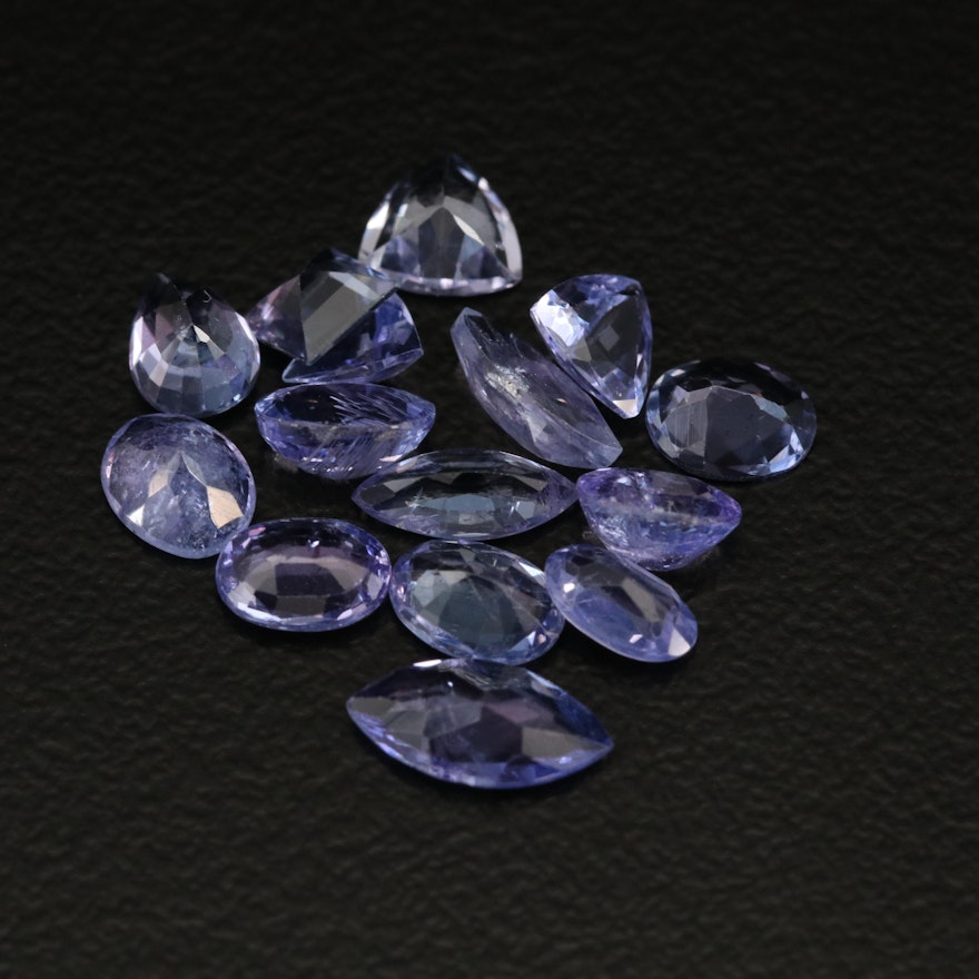 Loose 5.18 CTW Mixed Faceted Tanzanite