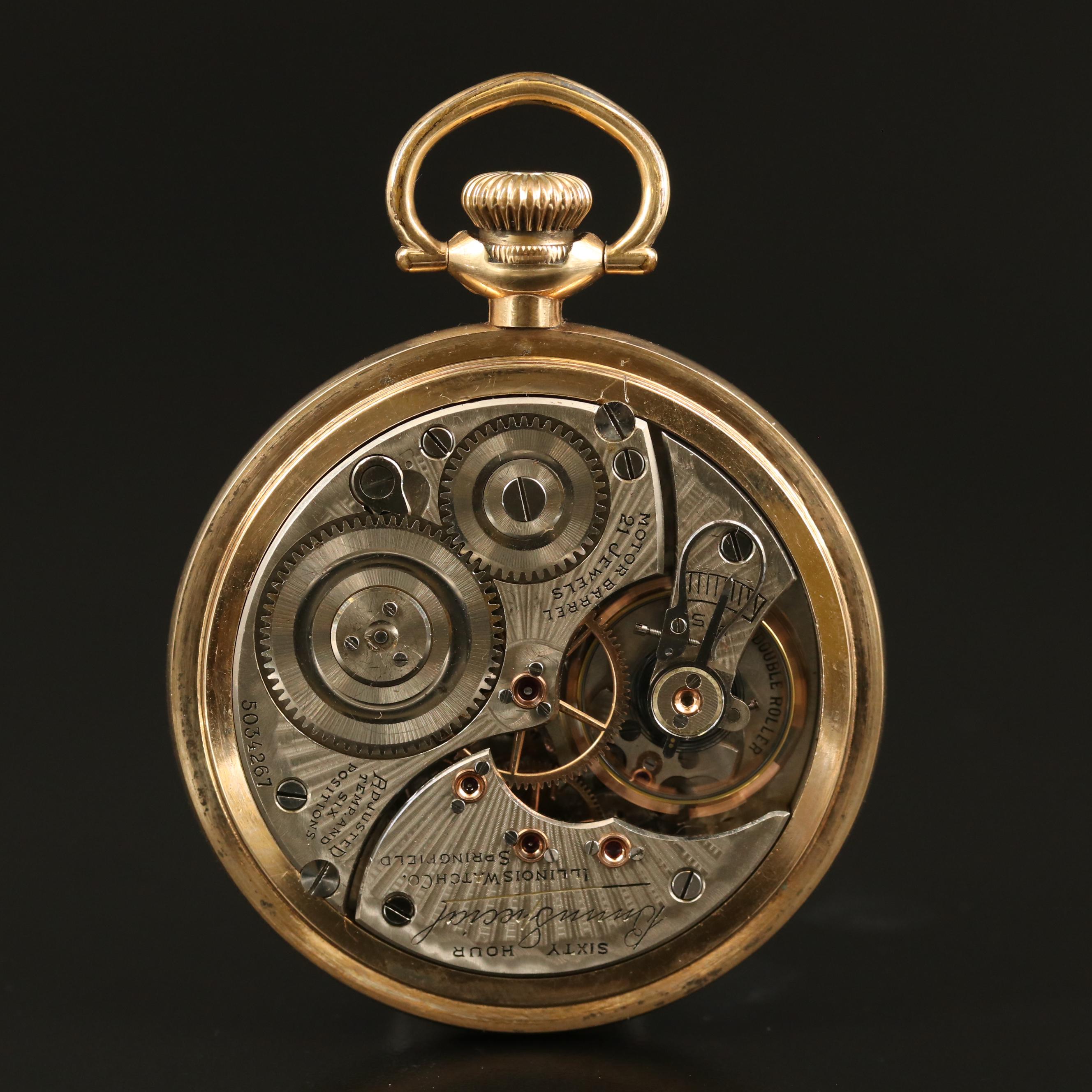 1928 Illinois Bunn Special Pocket Watch