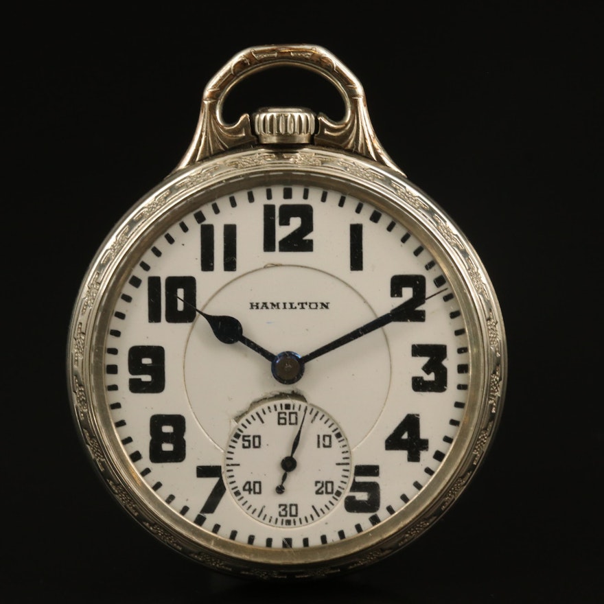 1928 Hamilton Railroad Grade Pocket Watch
