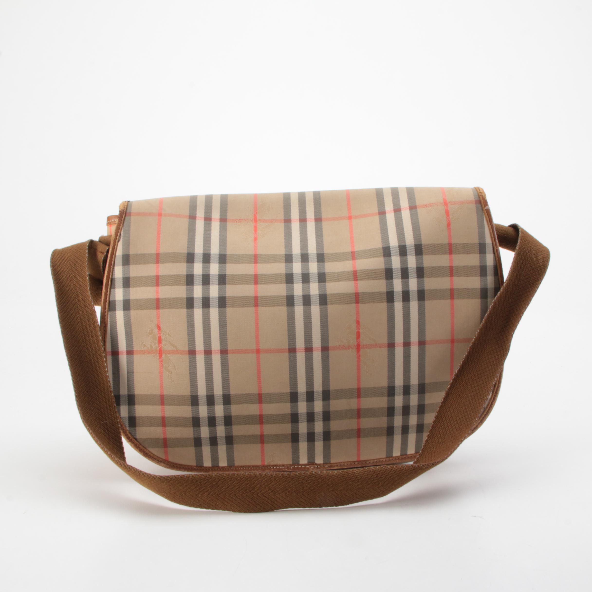 Burberry "Haymarket Check" Messenger Bag