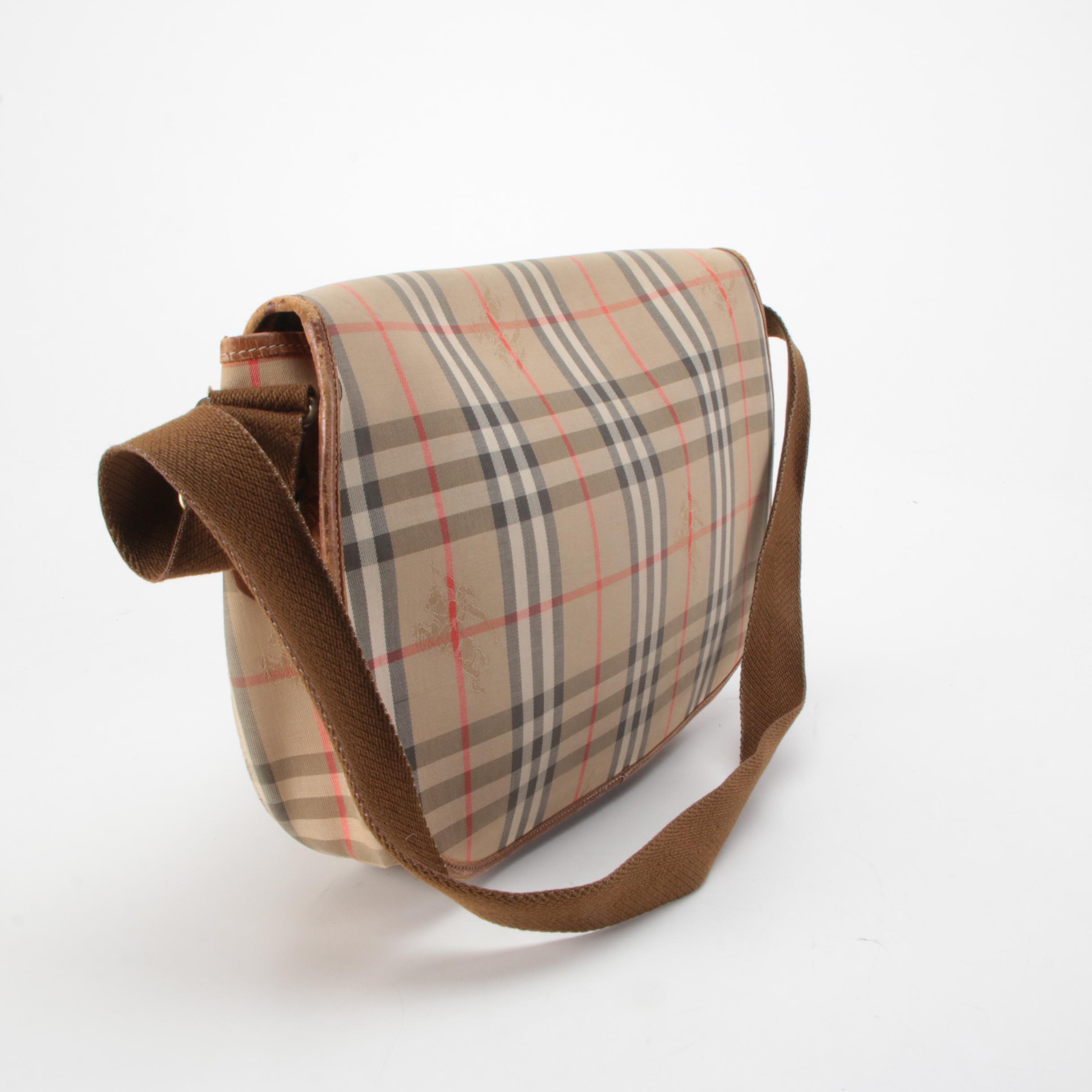 Burberry "Haymarket Check" Messenger Bag