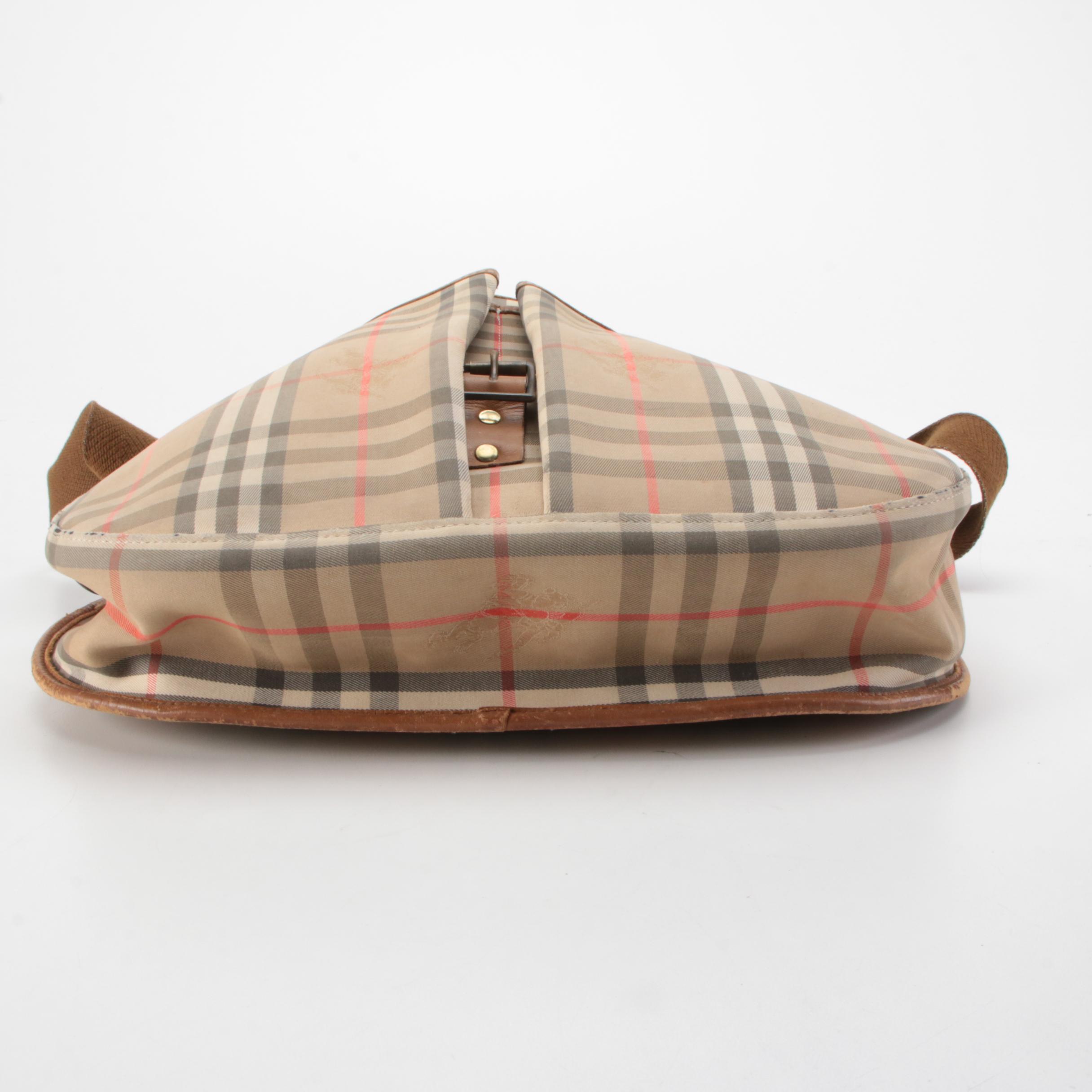 Burberry "Haymarket Check" Messenger Bag