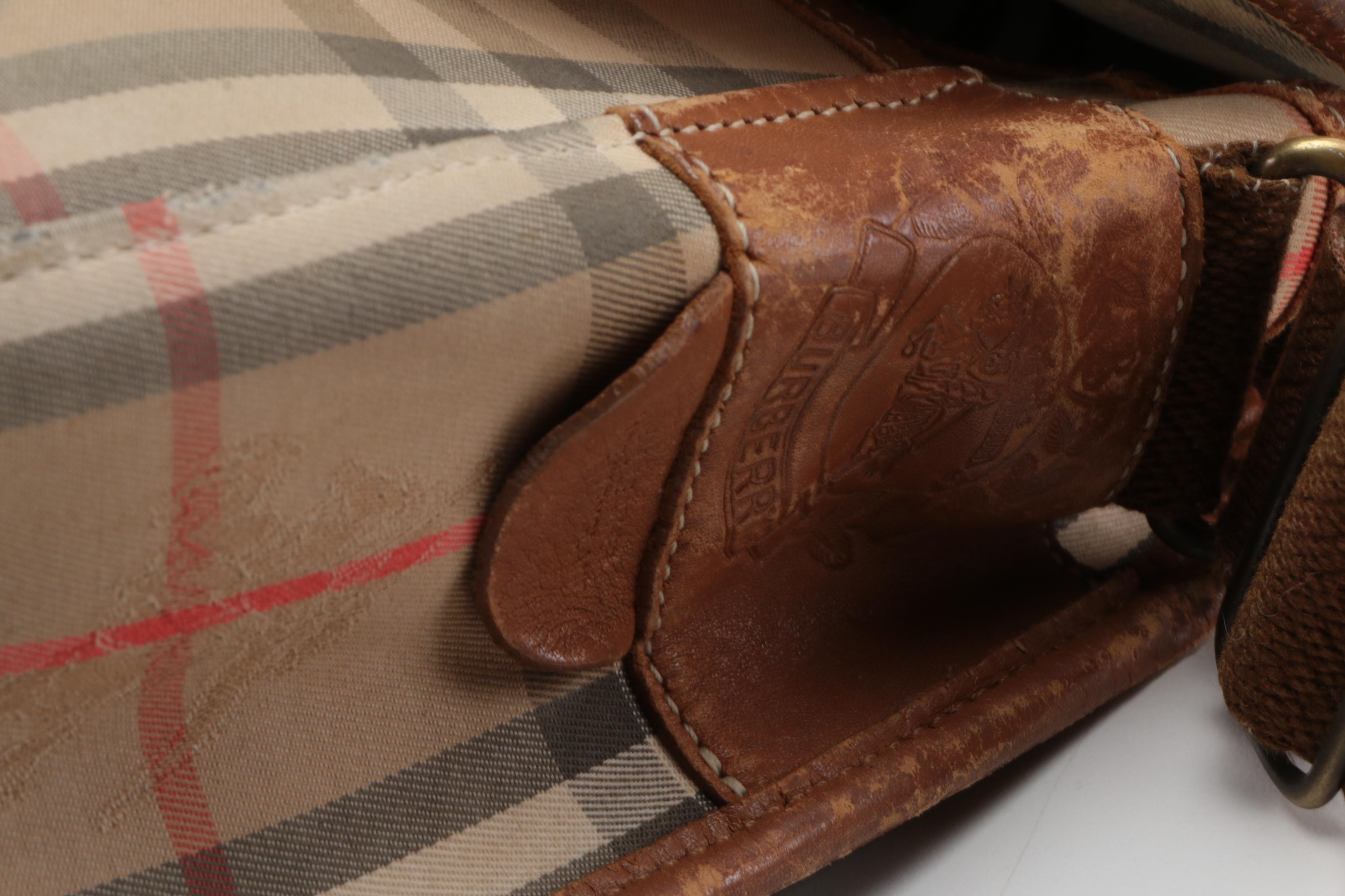 Burberry "Haymarket Check" Messenger Bag