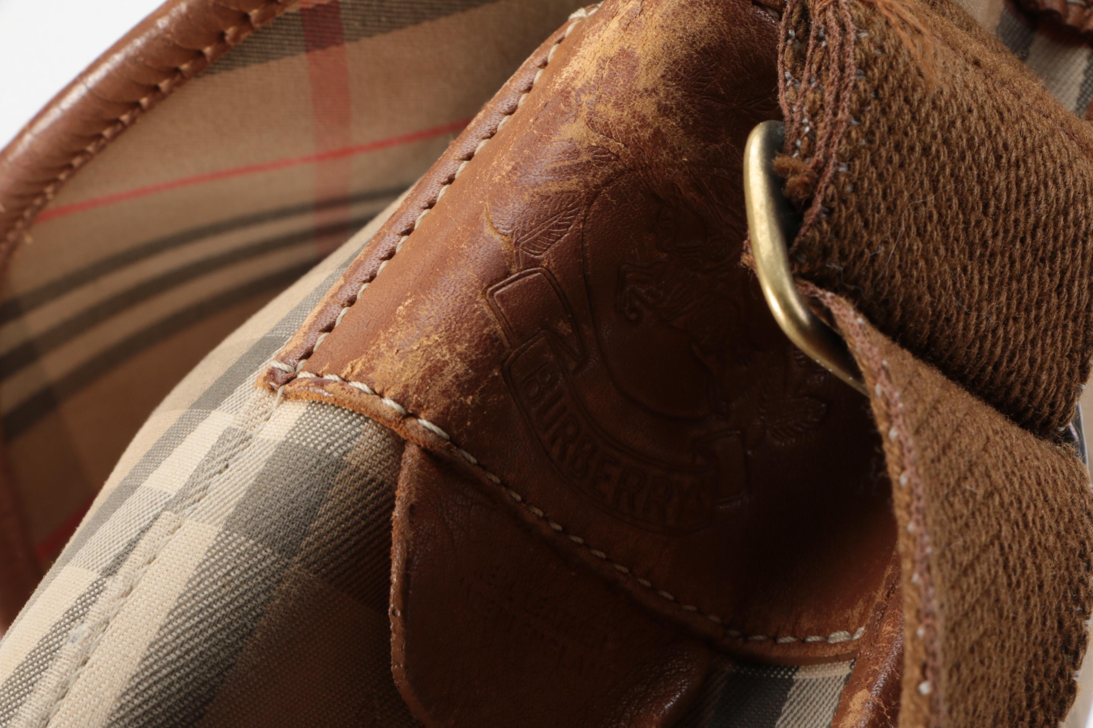 Burberry "Haymarket Check" Messenger Bag