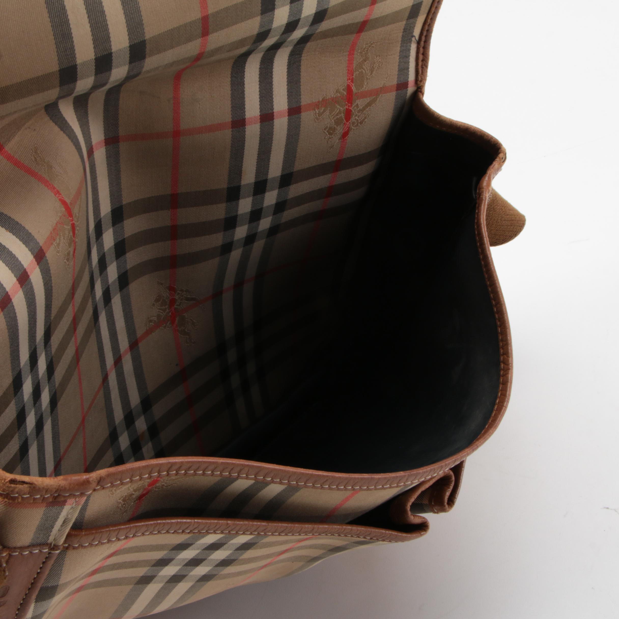 Burberry "Haymarket Check" Messenger Bag