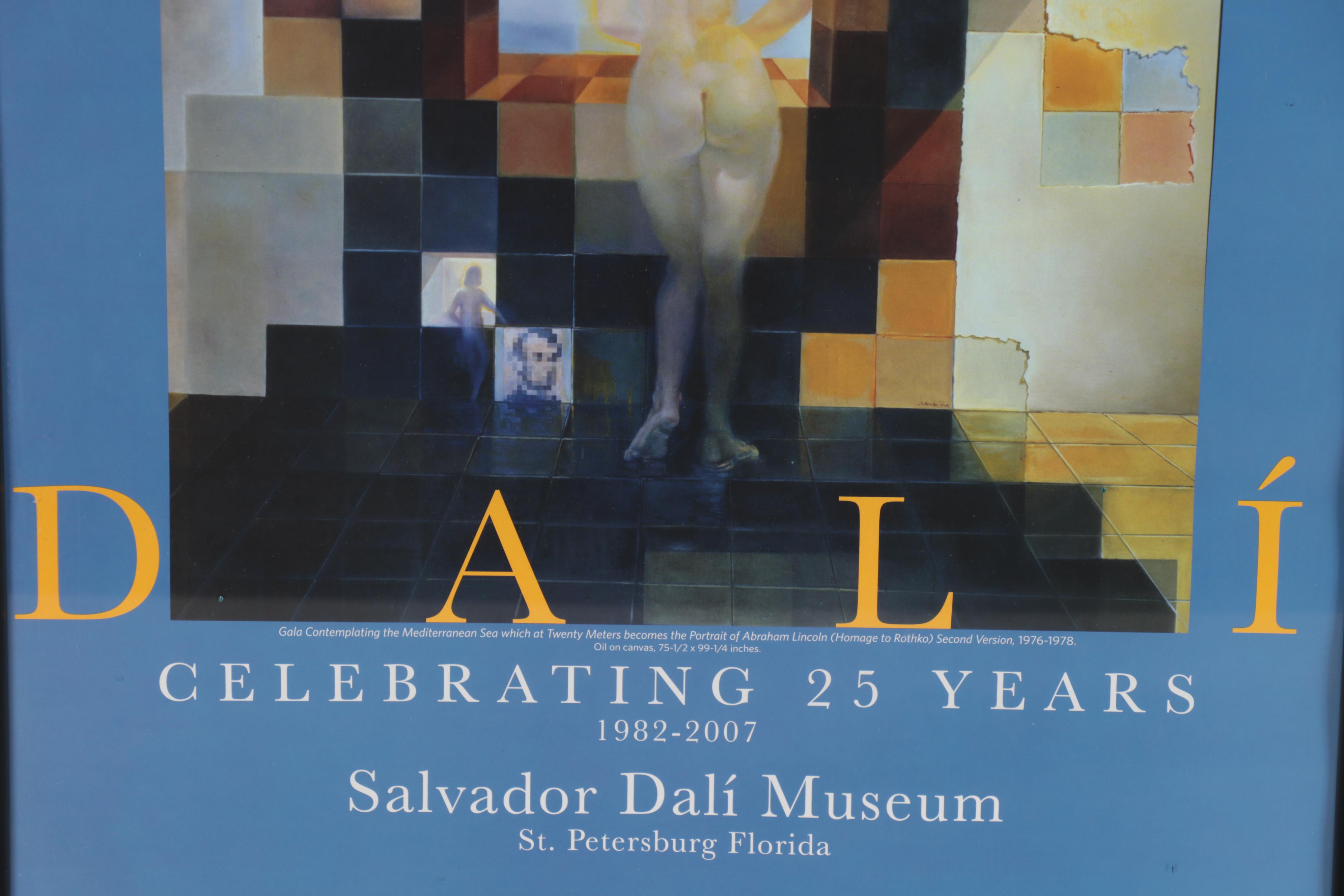 Salvador Dalí Museum Offset Lithograph Exhibition Poster, circa 2000