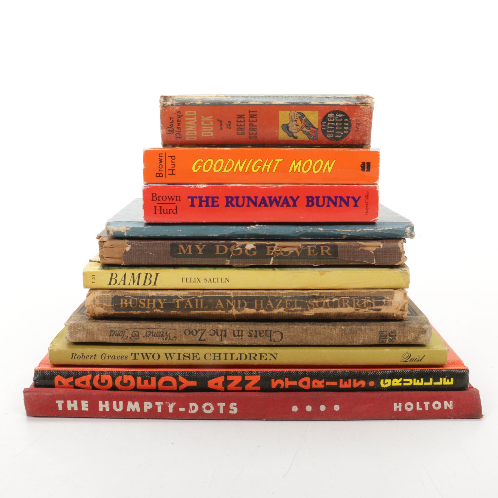 Children's Books Featuring "Mickey Mouse", "Peter Cottontail", and Others