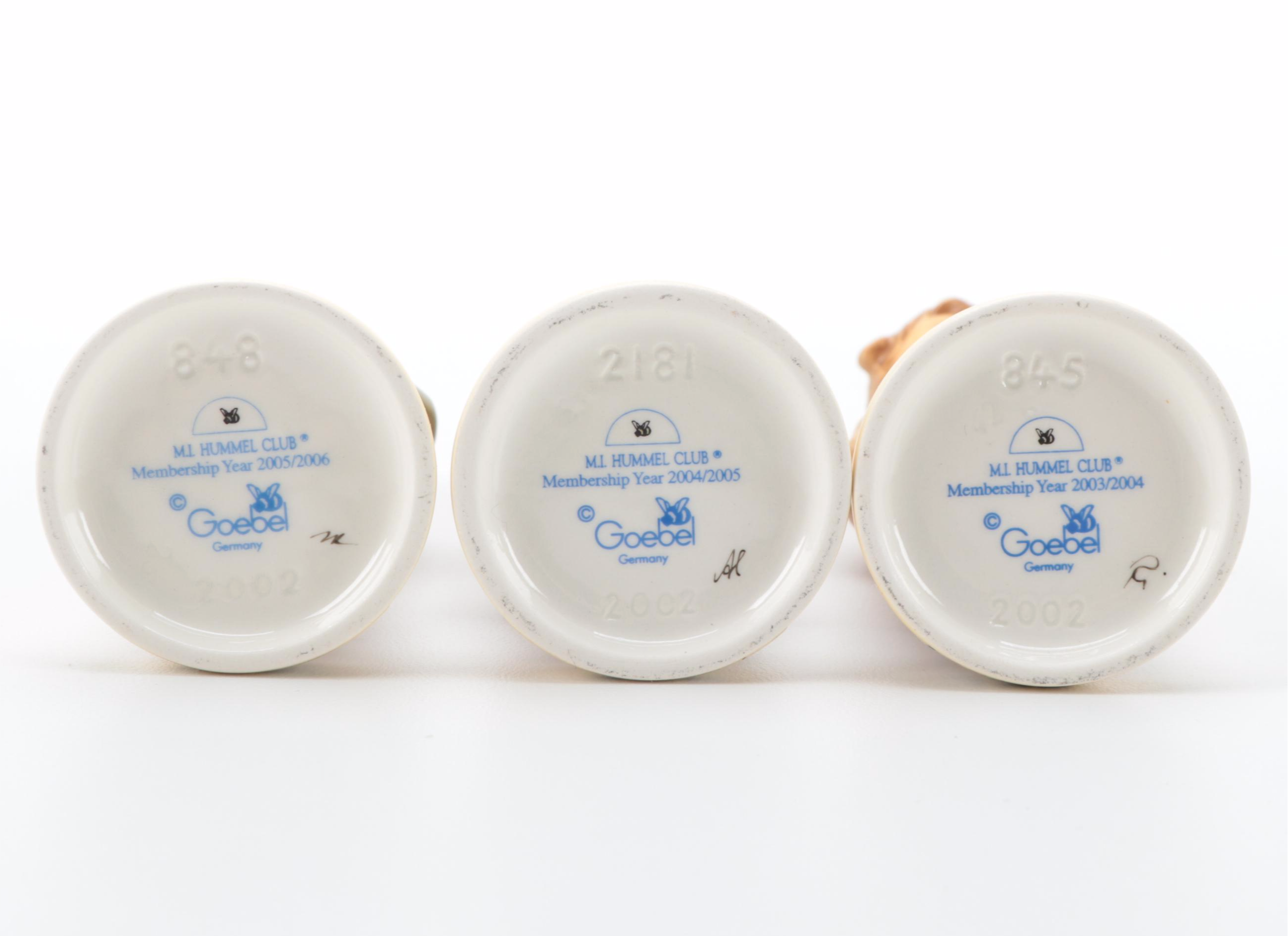 Goebel "Lamplight Caroler" with Other Singer and Musician Porcelain Figurines